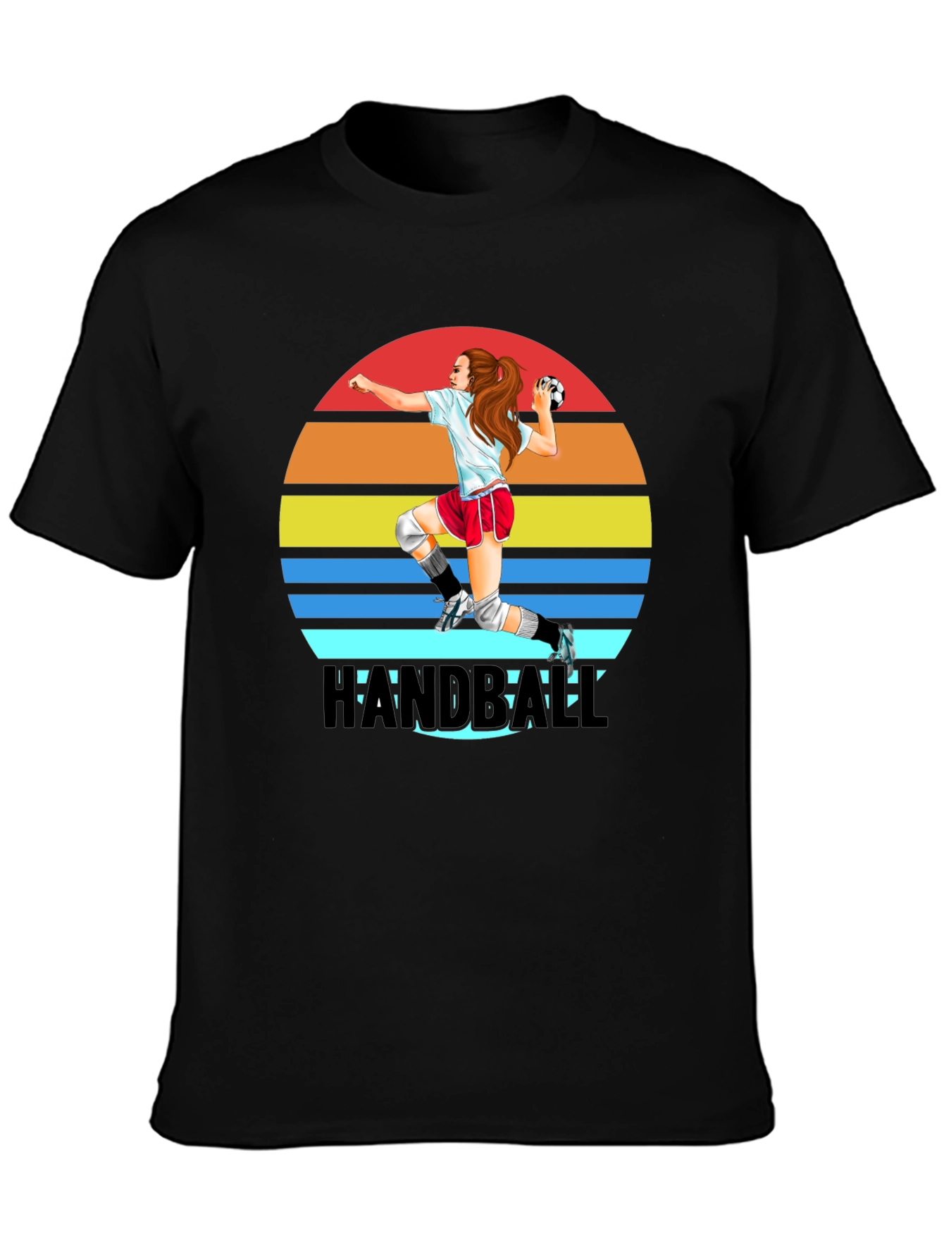 Handball Player Graphic T-Shirt