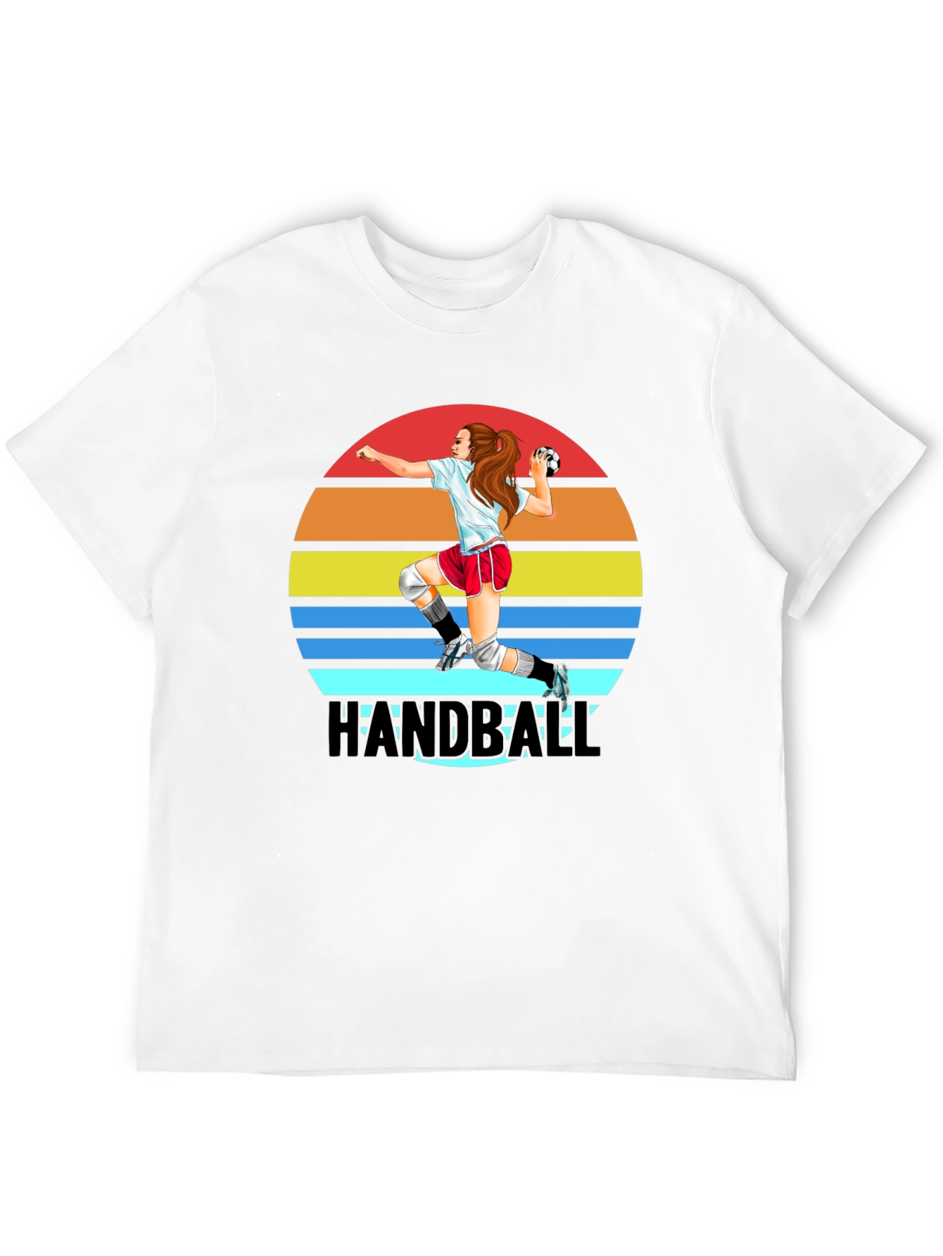 Handball Player Graphic T-Shirt