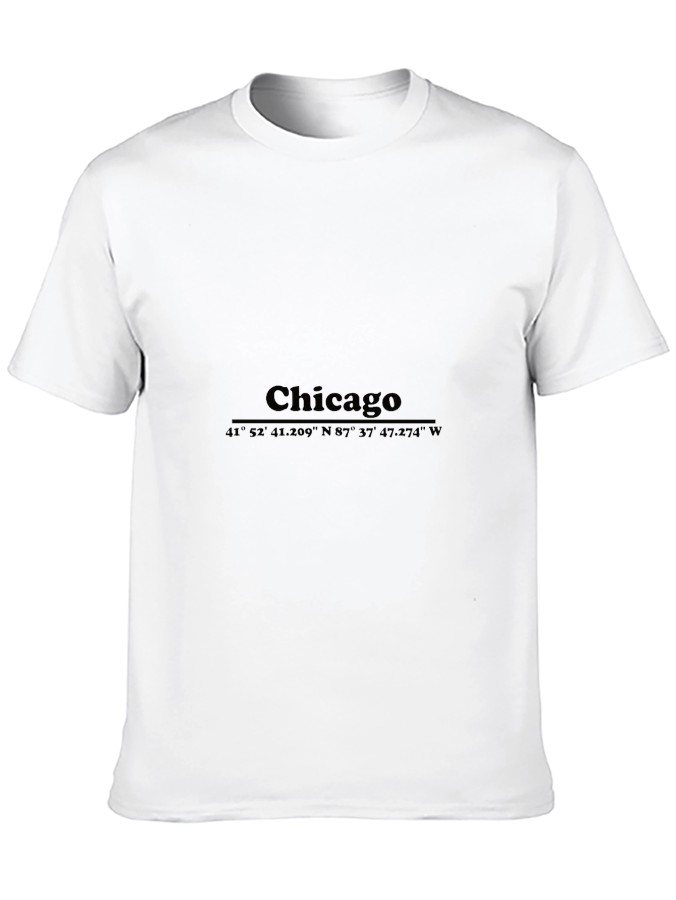 Chicago Coordinates Graphic T-Shirt