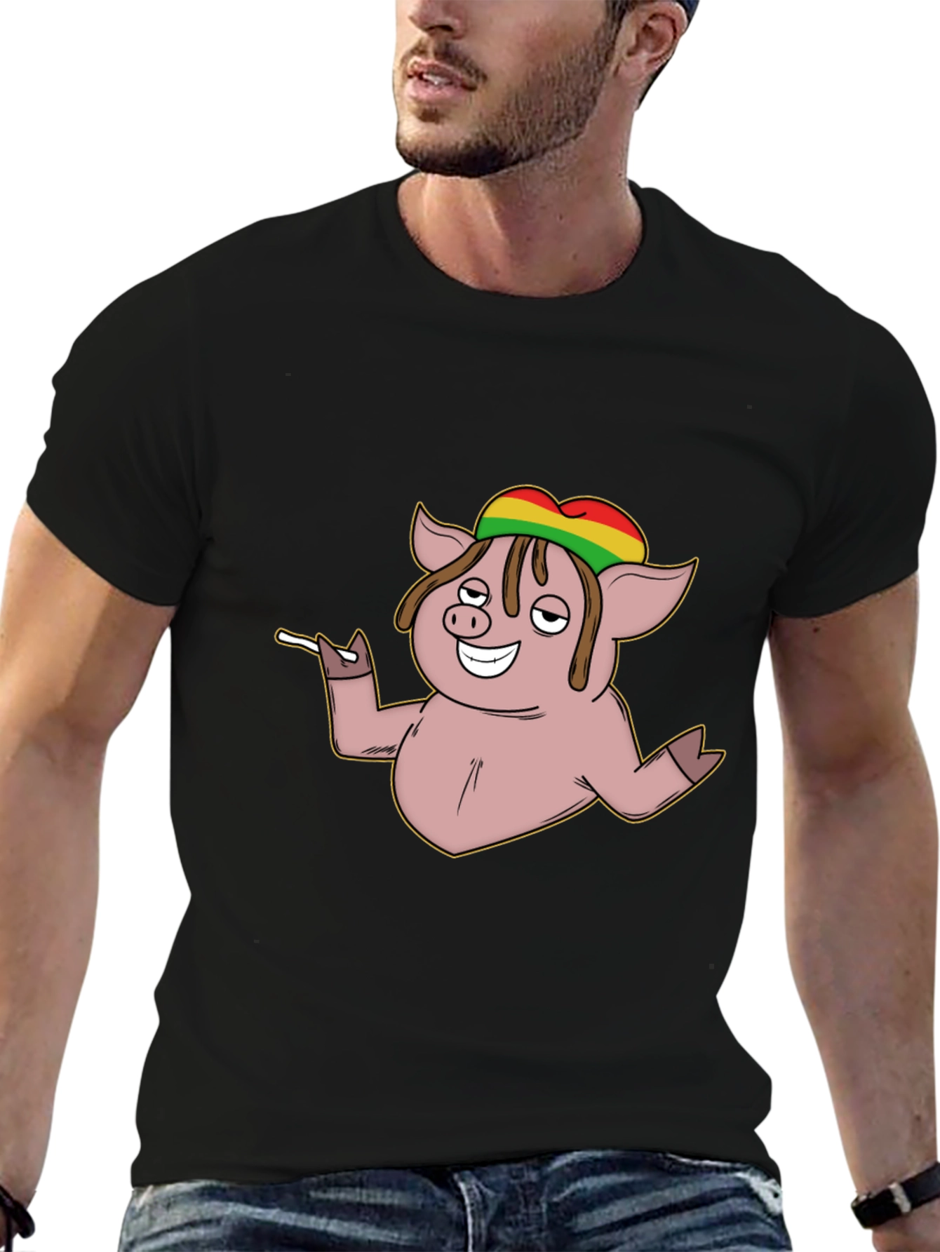 Rasta Pig T-Shirt - Reggae Vibes