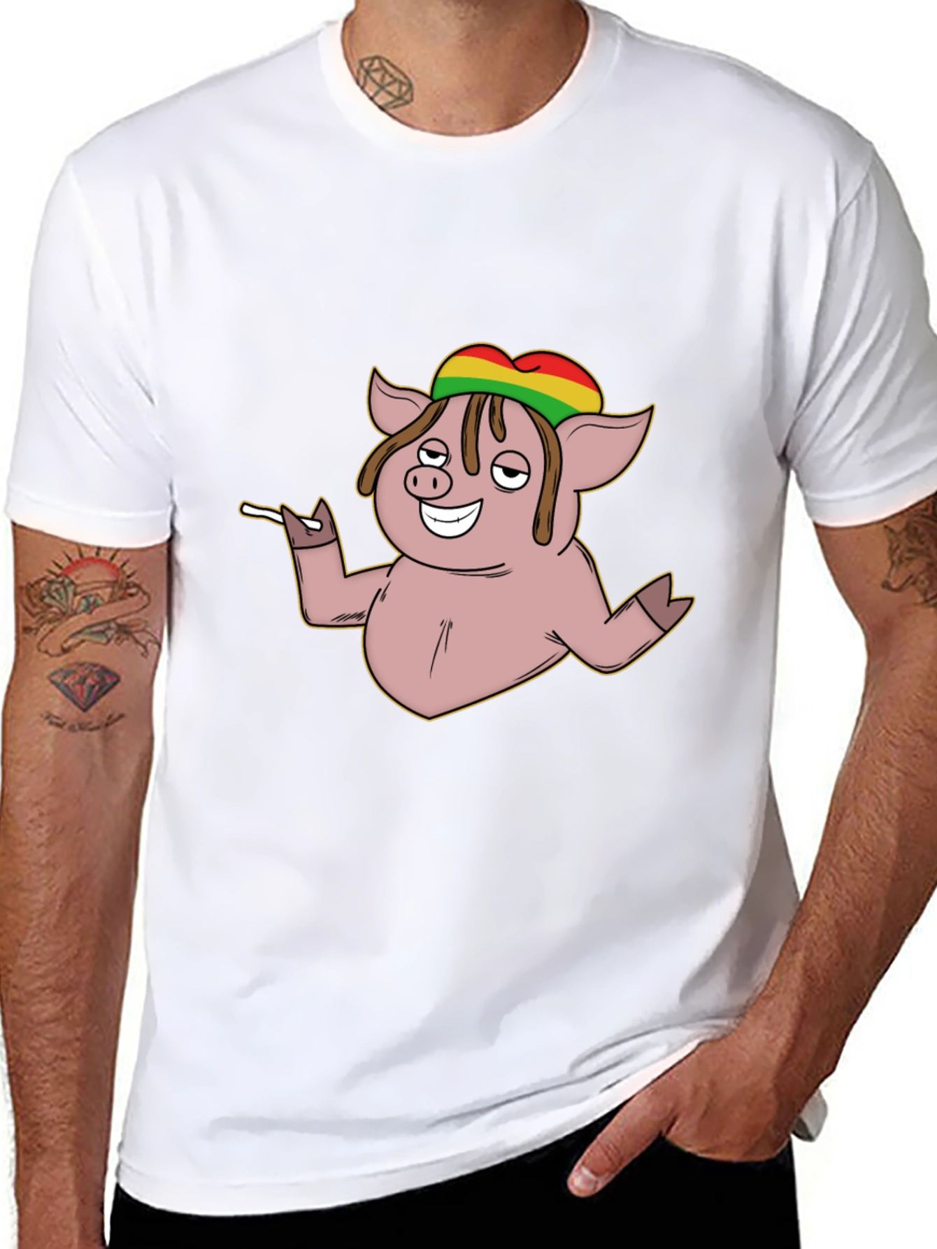 Rasta Pig T-Shirt - Reggae Vibes