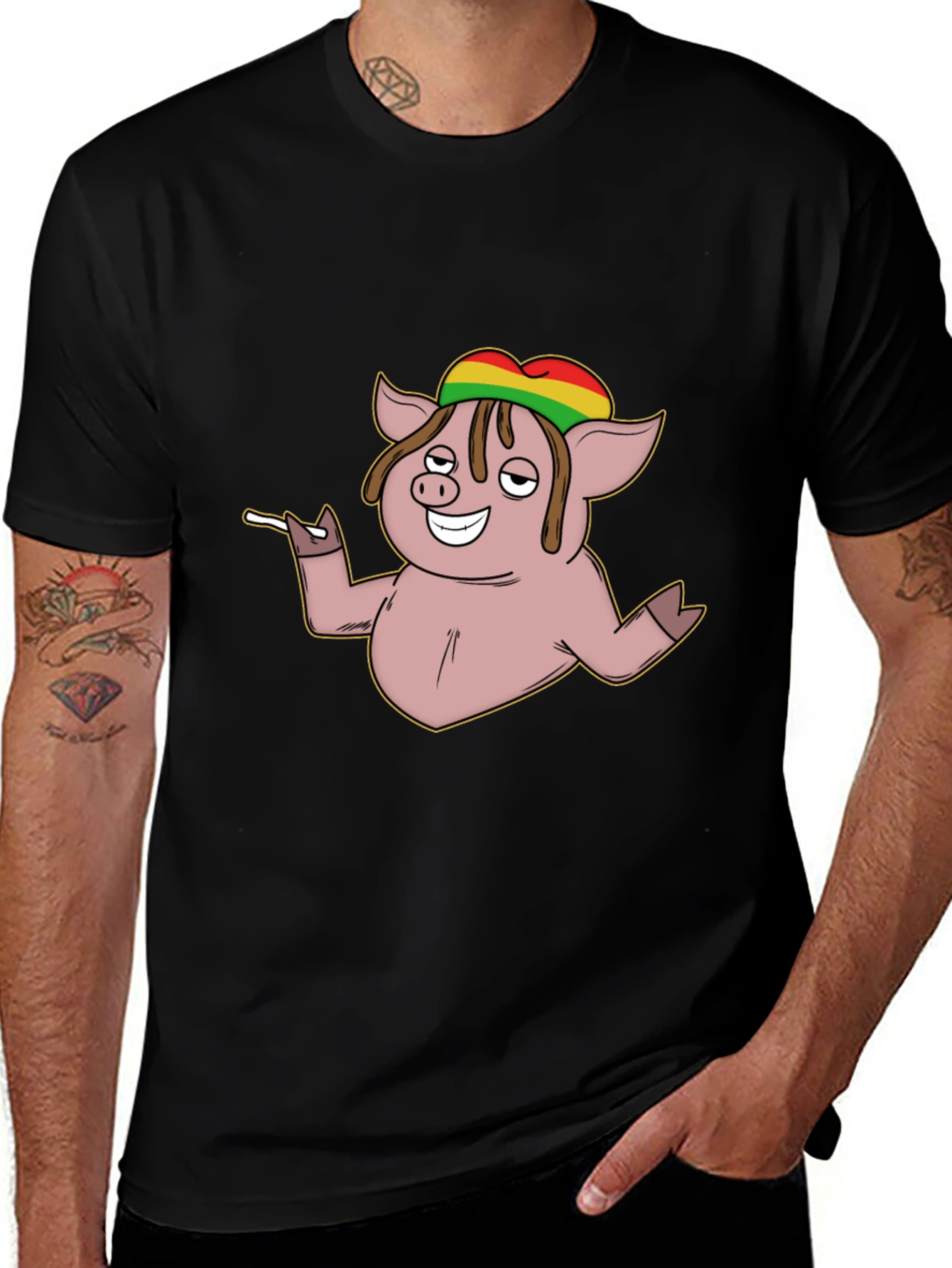 Rasta Pig T-Shirt - Reggae Vibes