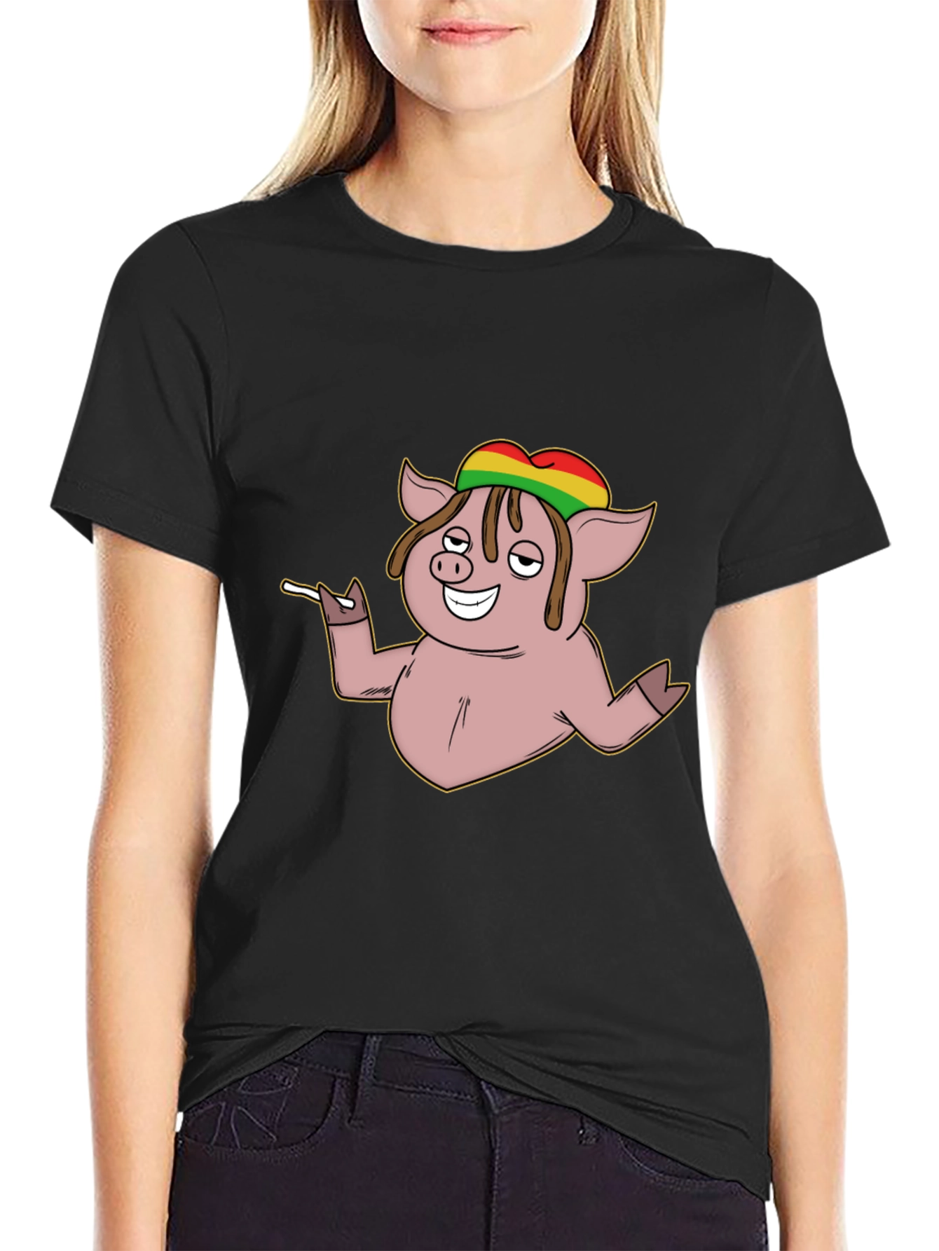 Rasta Pig T-Shirt - Reggae Vibes