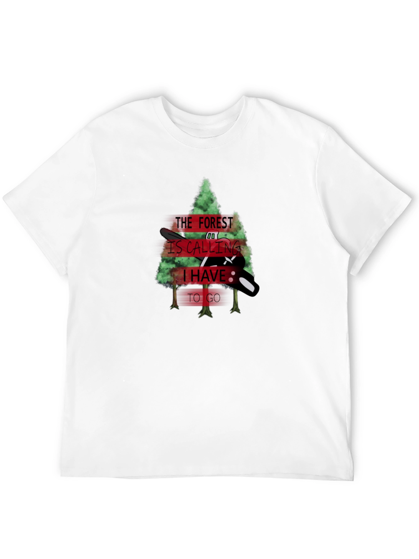 Forest Calling Black T-Shirt