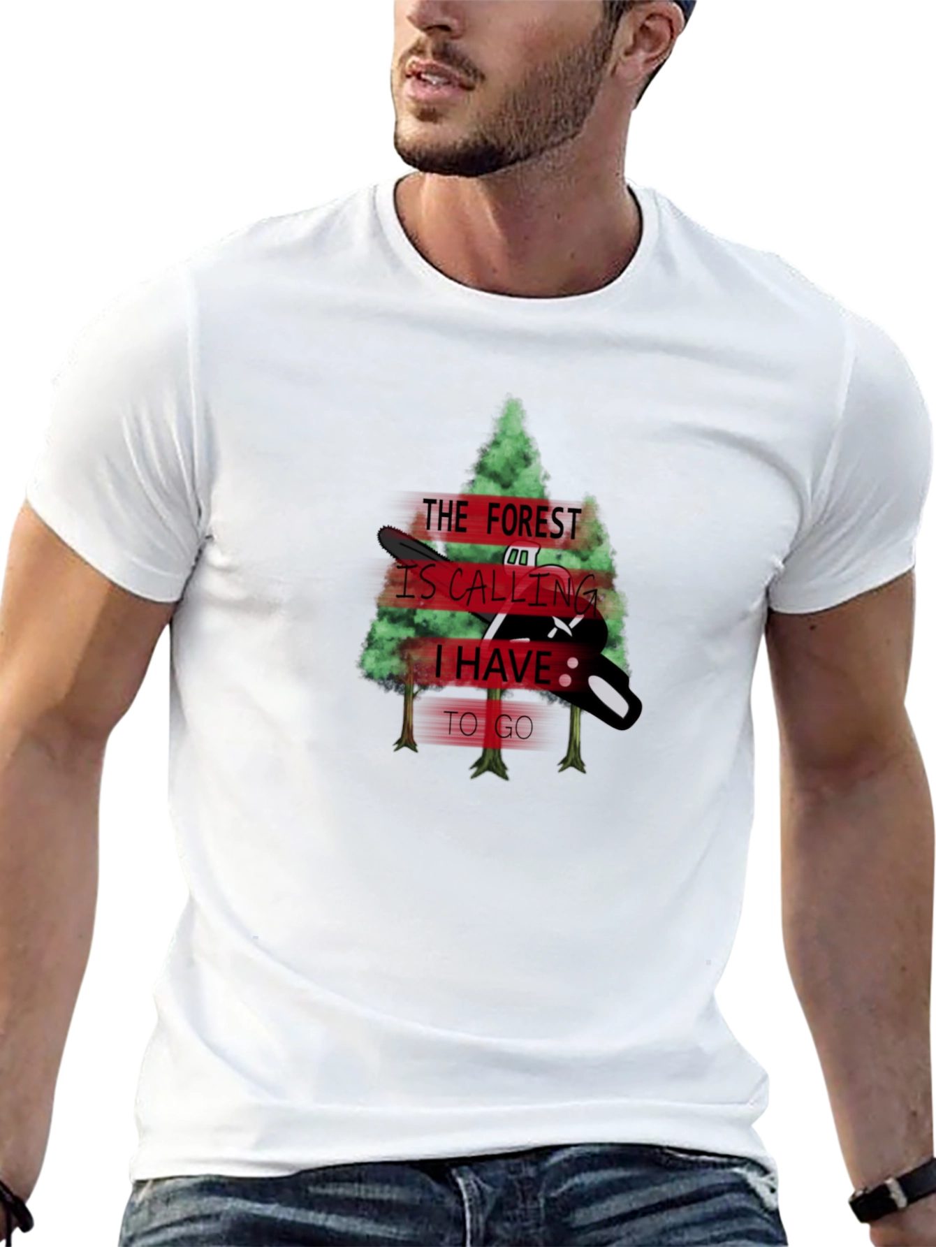 Forest Calling Black T-Shirt