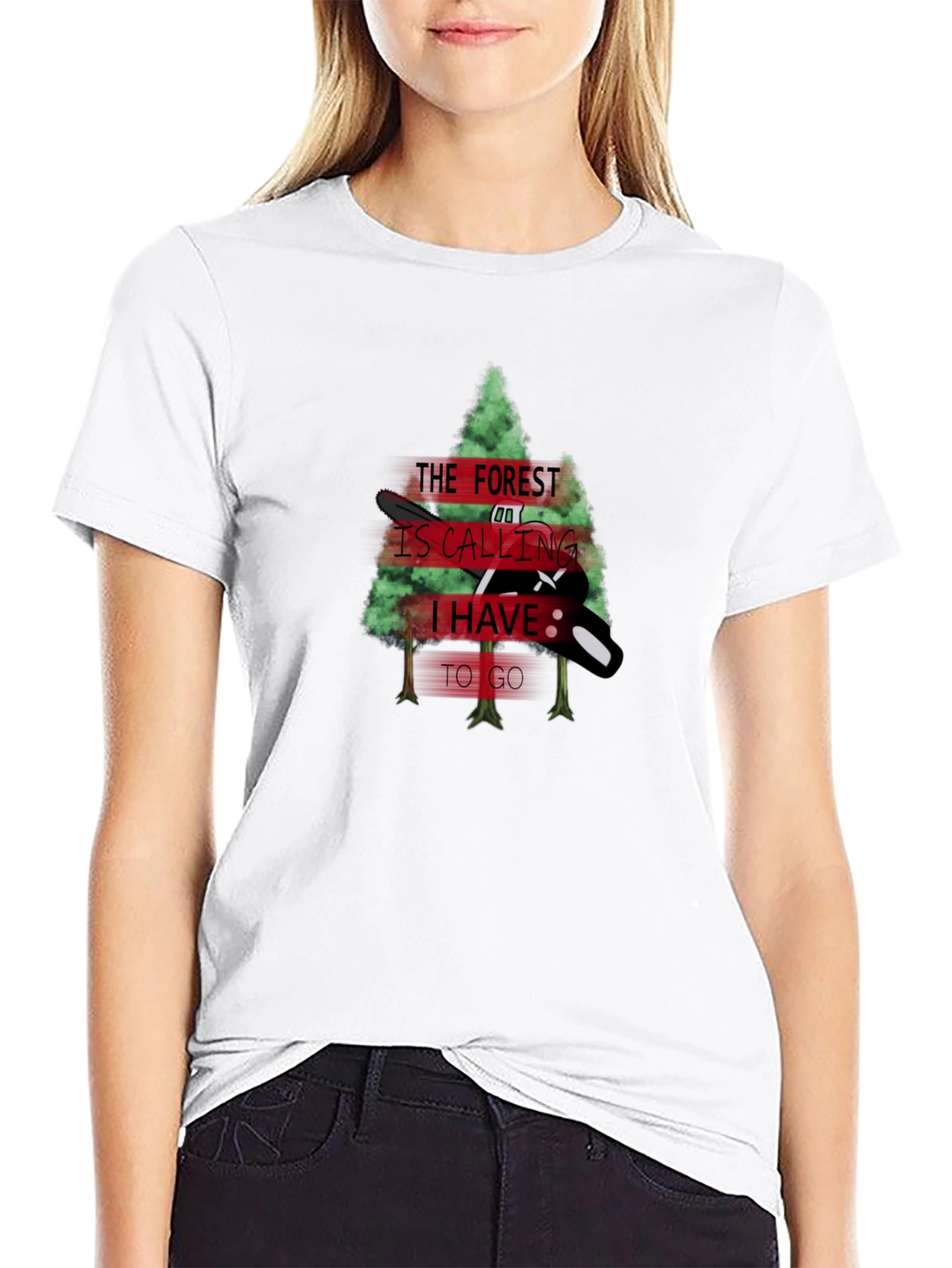 Forest Calling Black T-Shirt