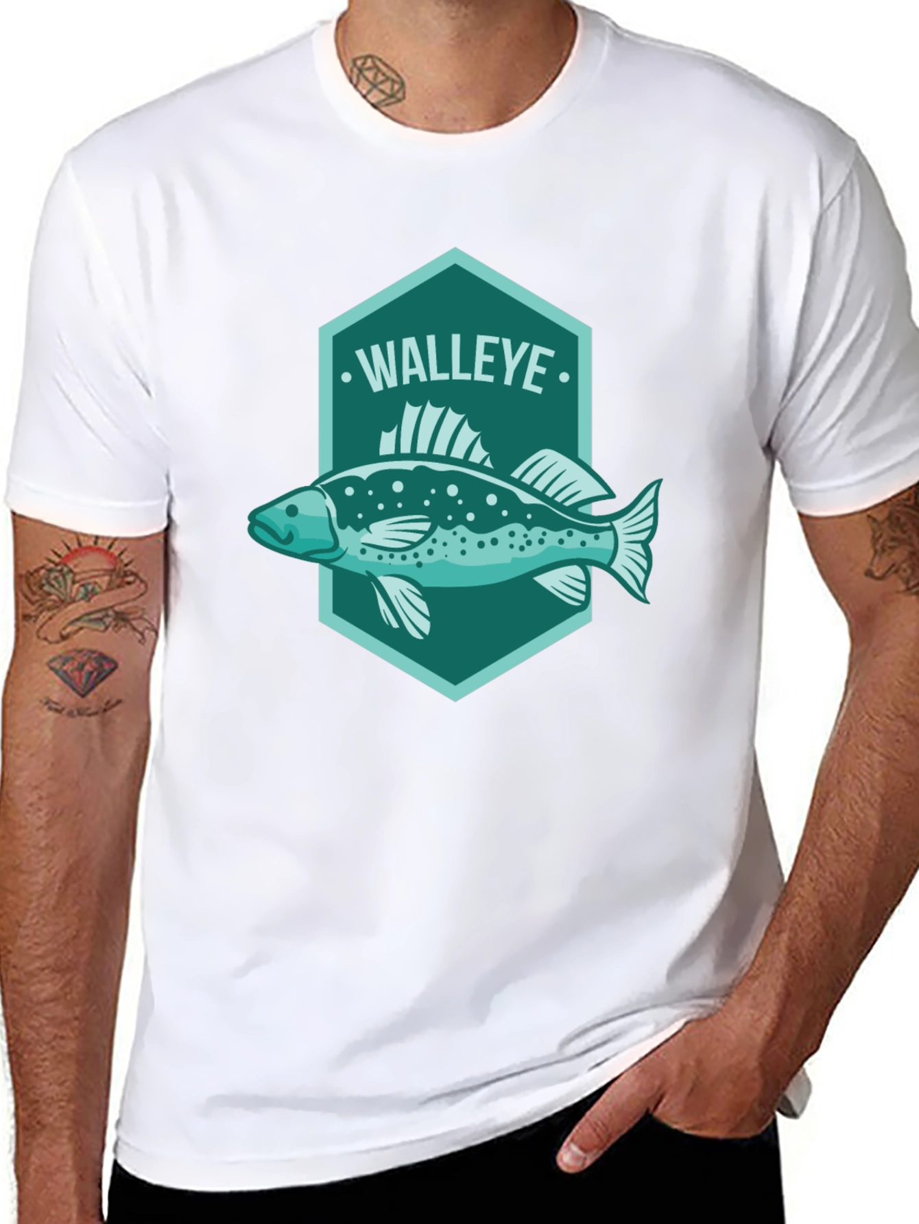 Walleye Fish Graphic Tee - Anglers Choice!