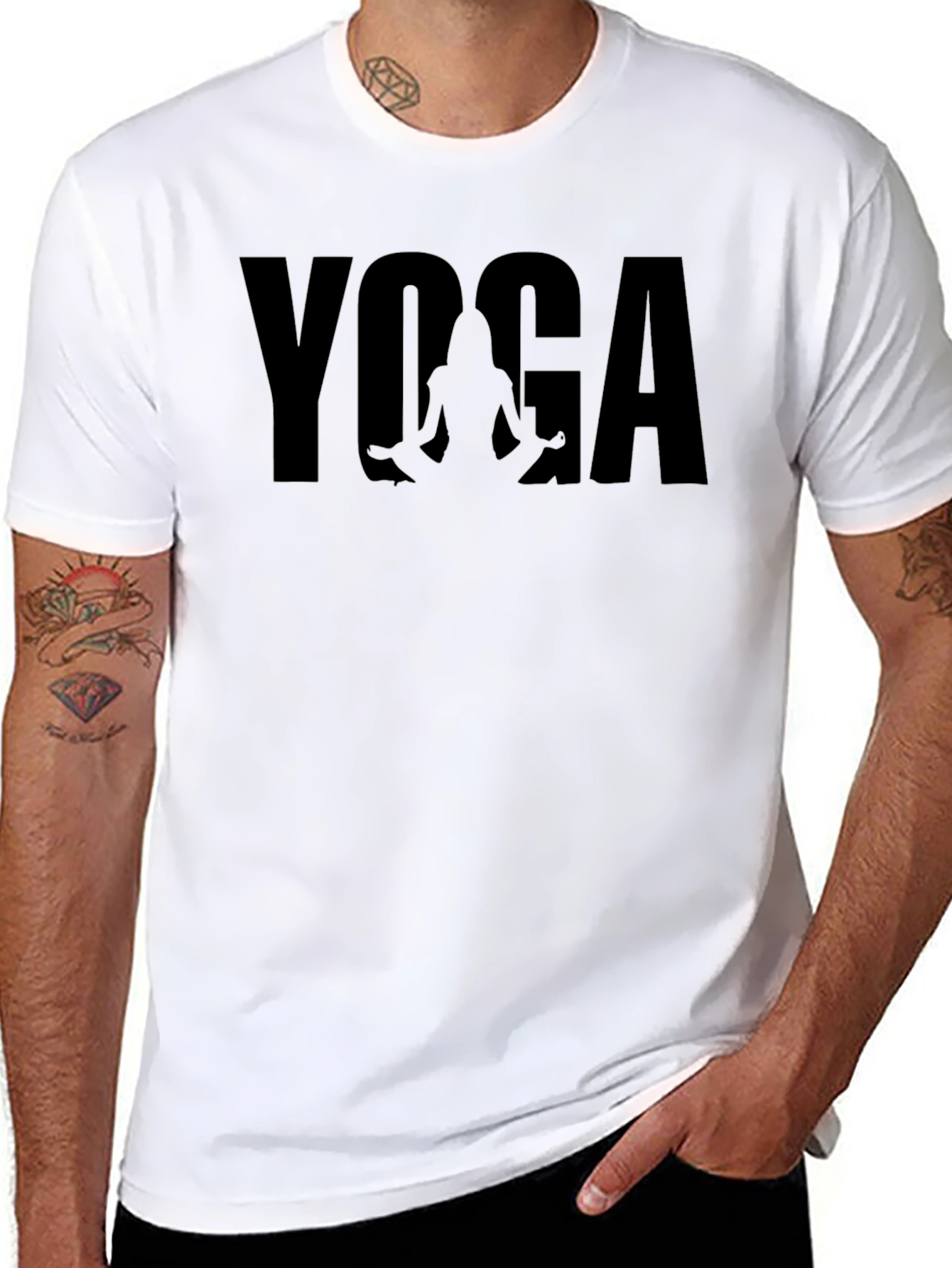 Yoga Pose Graphic T-Shirt - Stylish & Comfortable