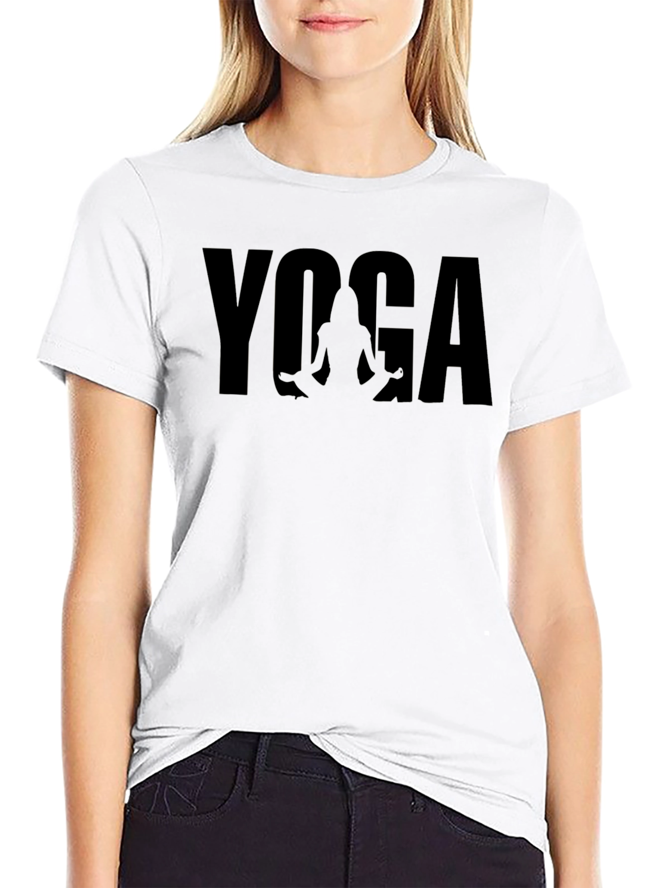Yoga Pose Graphic T-Shirt - Stylish & Comfortable