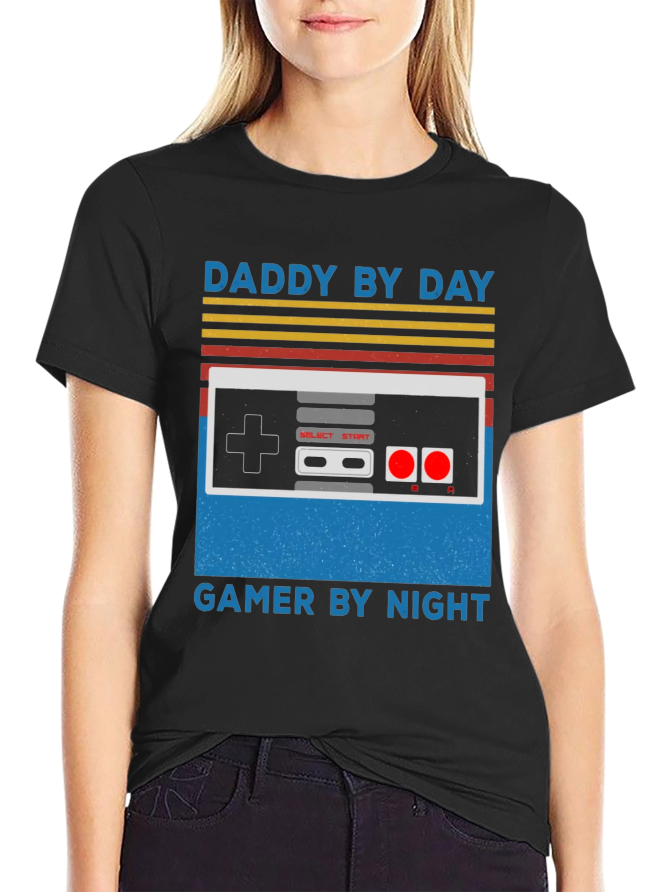 Daddy By Day Gamer By Night Graphic Tee