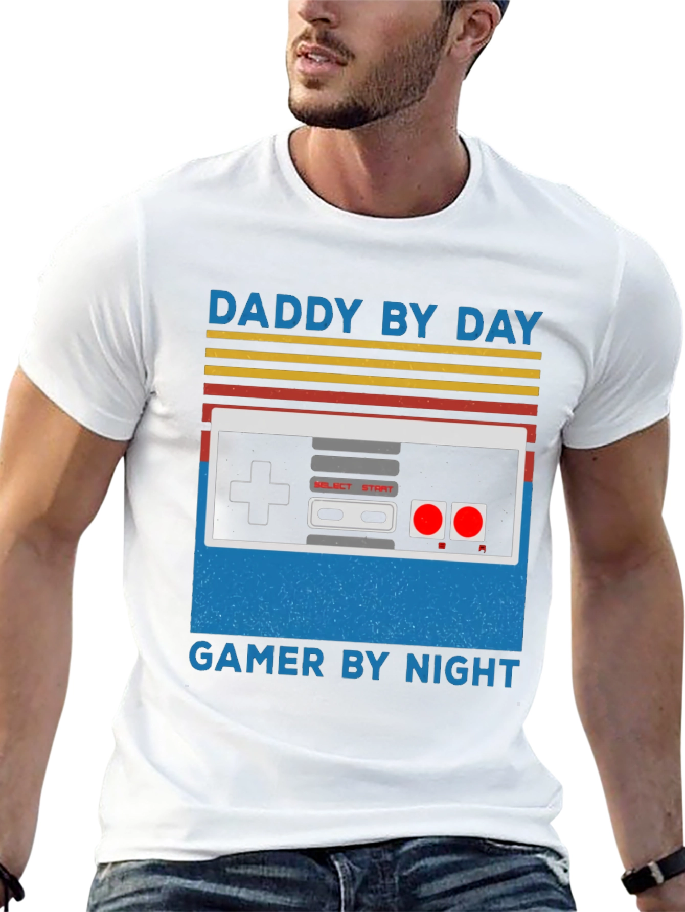 Daddy By Day Gamer By Night Graphic Tee