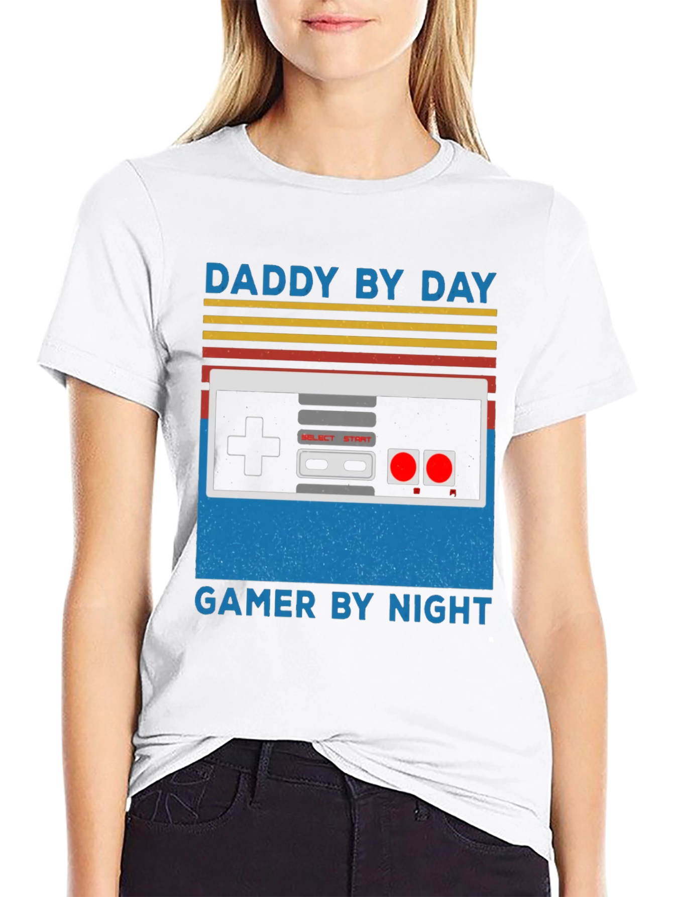 Daddy By Day Gamer By Night Graphic Tee