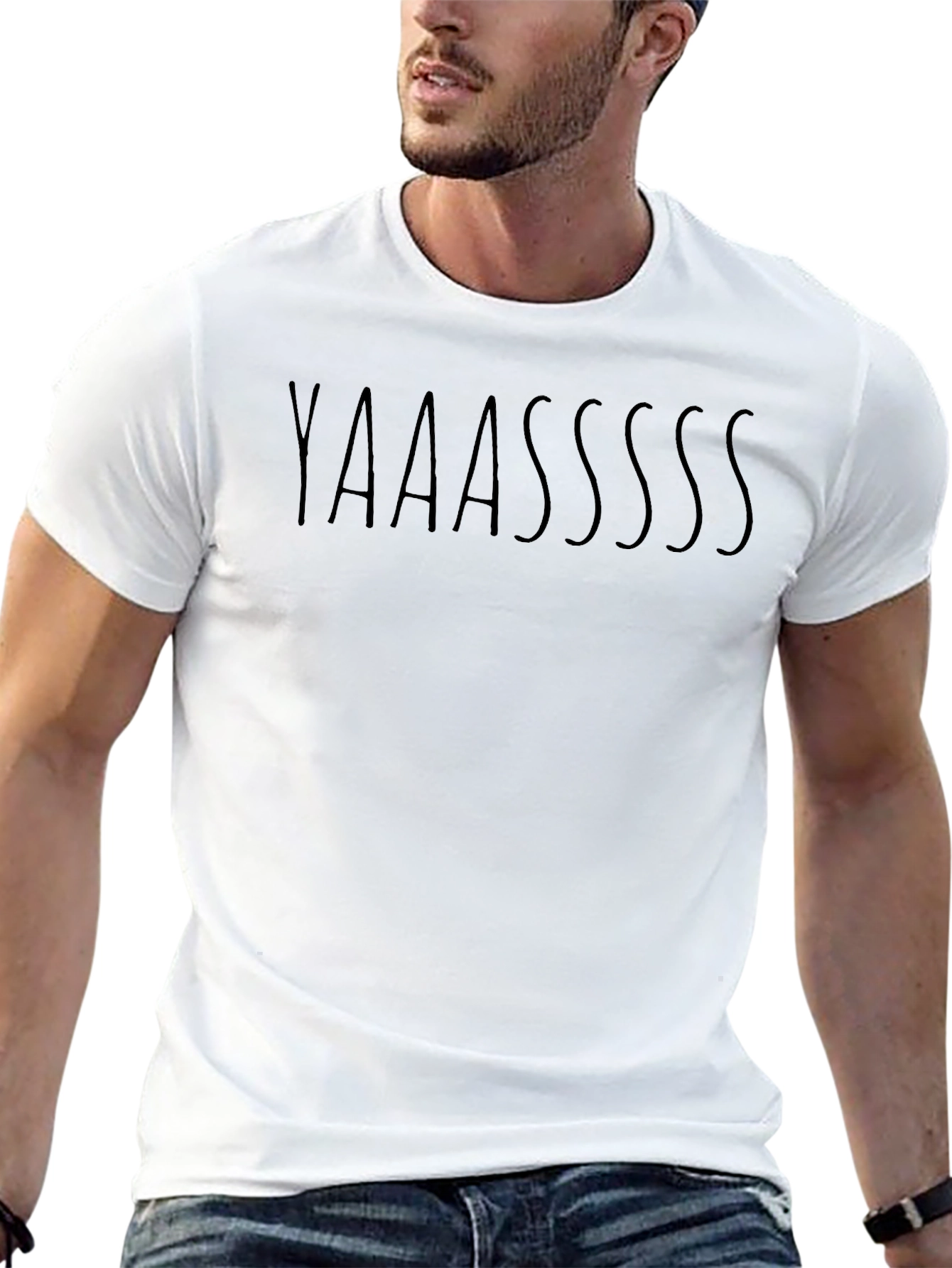 Yaaasssss Graphic Tee - Stylish Casual Comfort