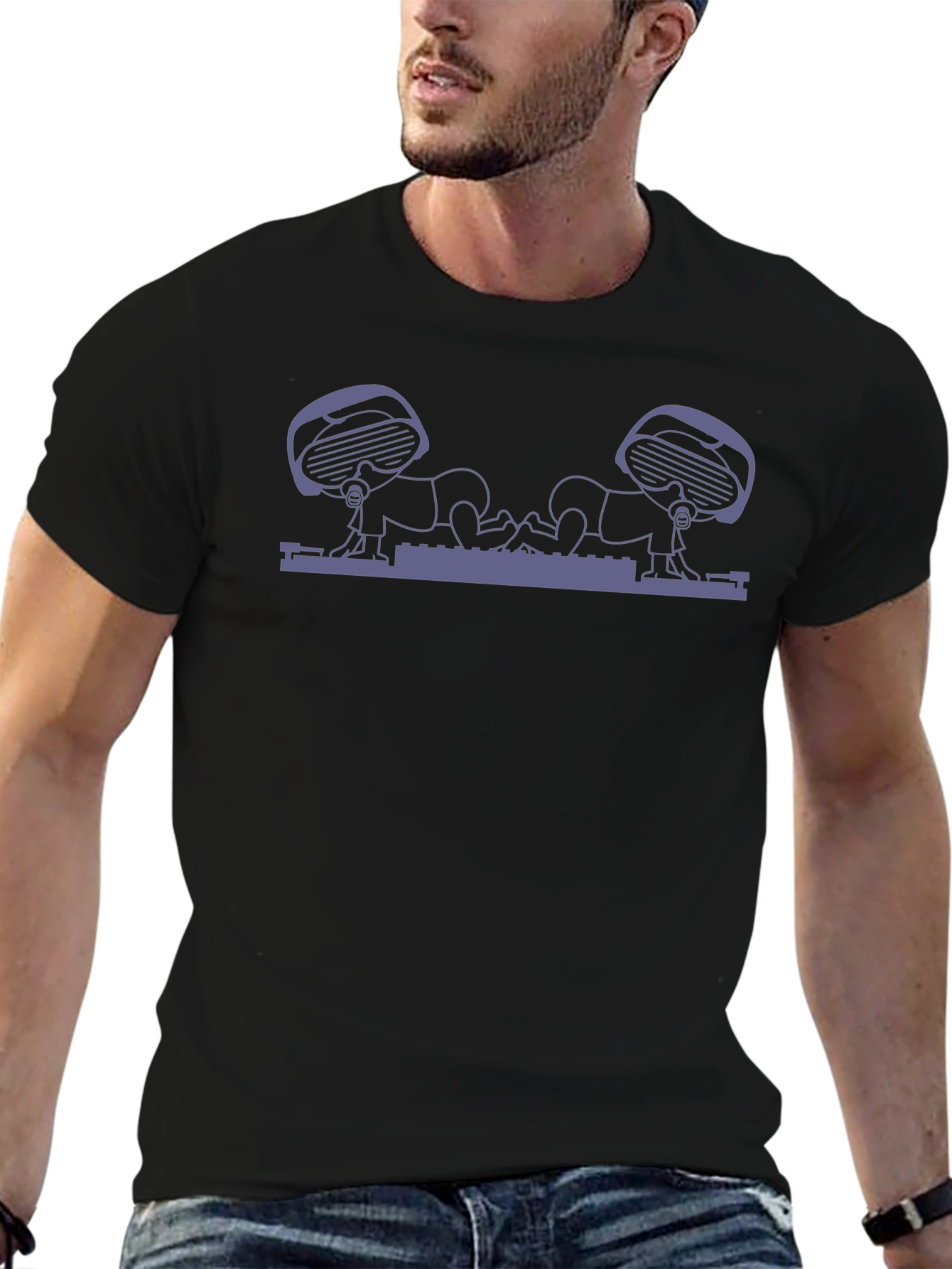 Robo-Baby Graphic Tee - Black
