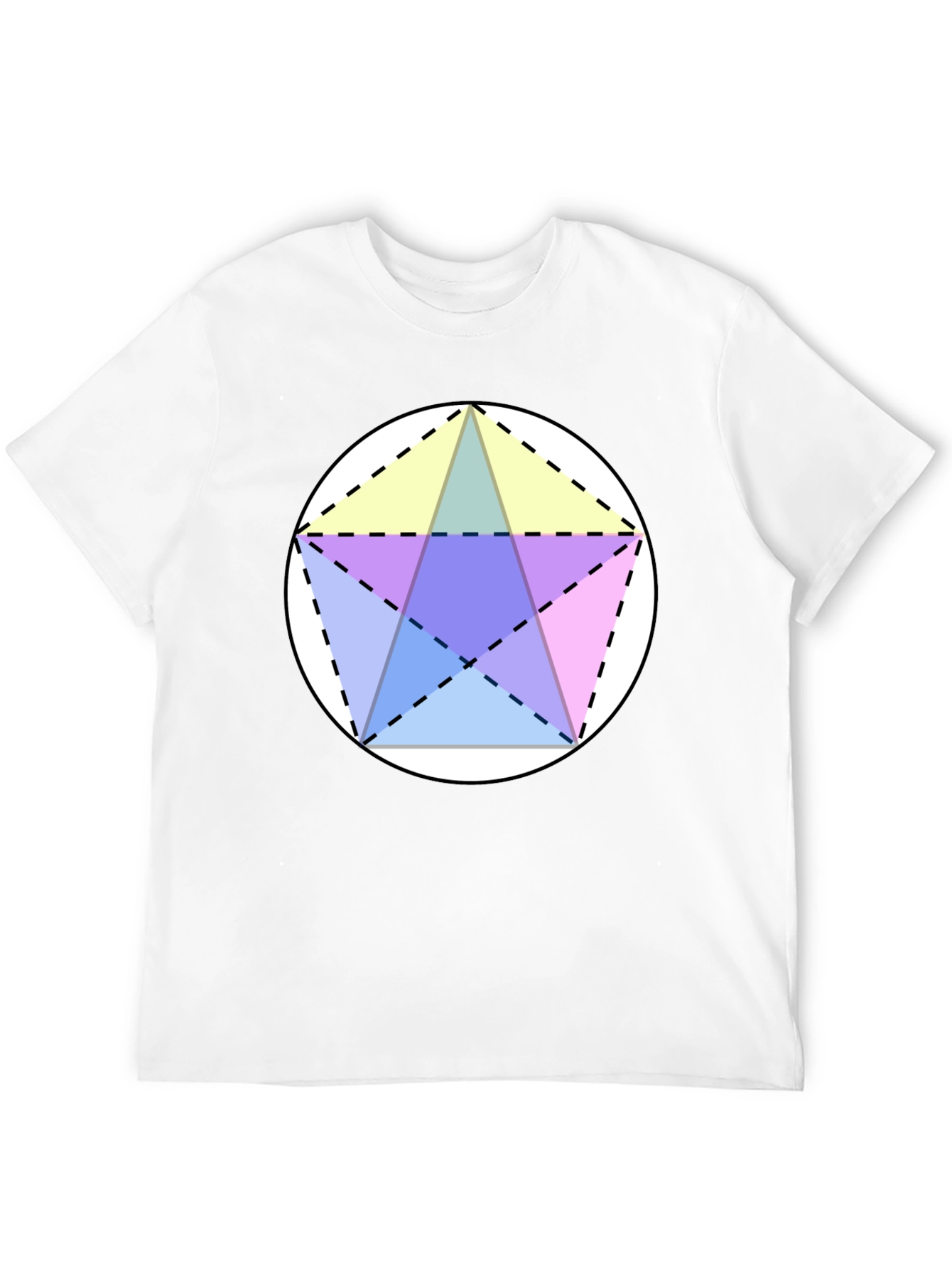 Geometric Star T-Shirt - Black