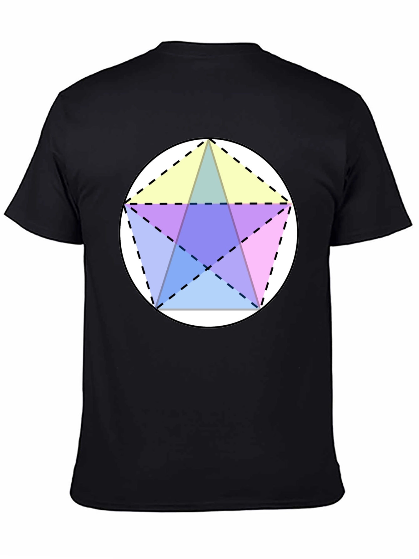 Geometric Star T-Shirt - Black