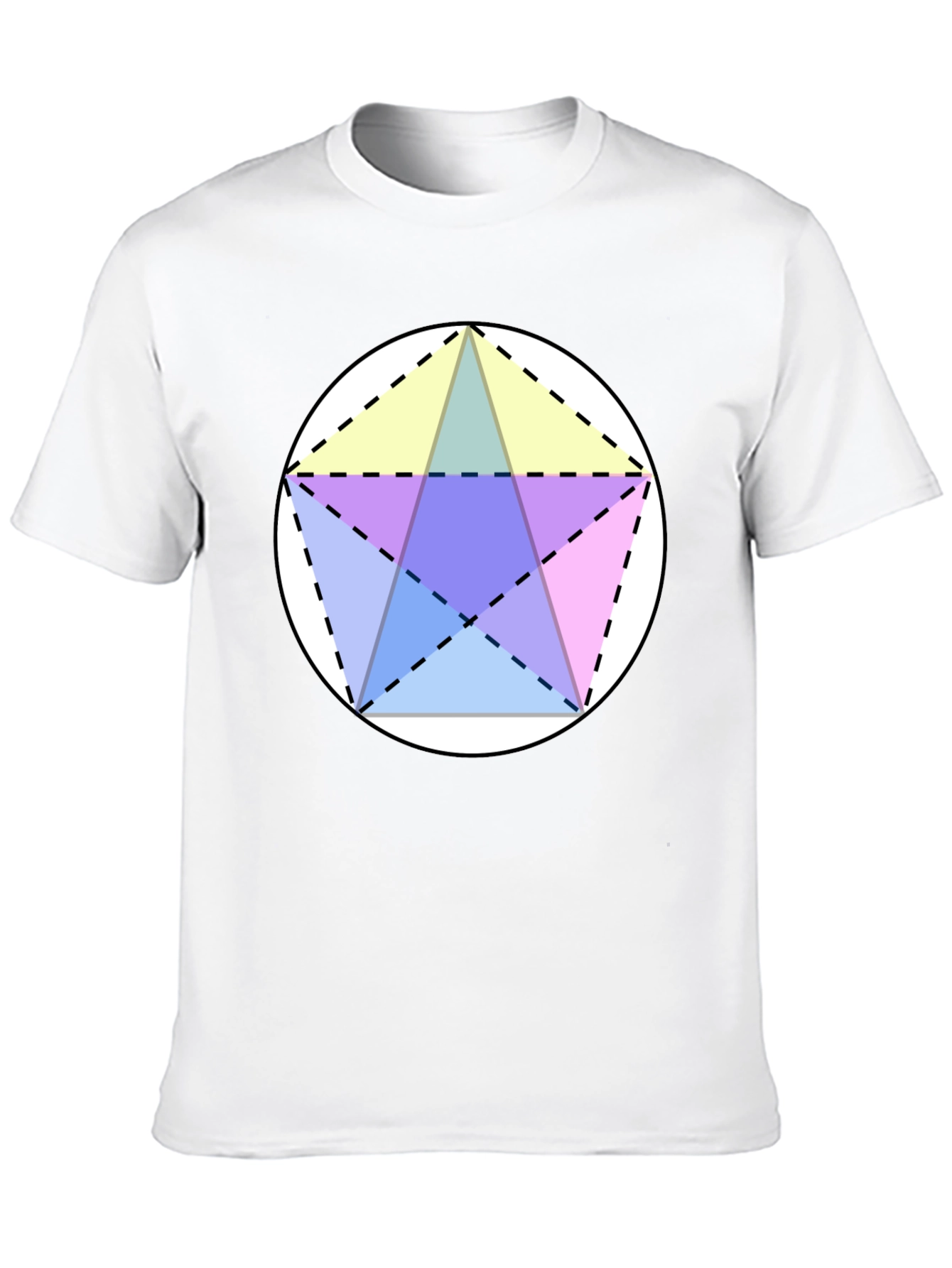 Geometric Star T-Shirt - Black