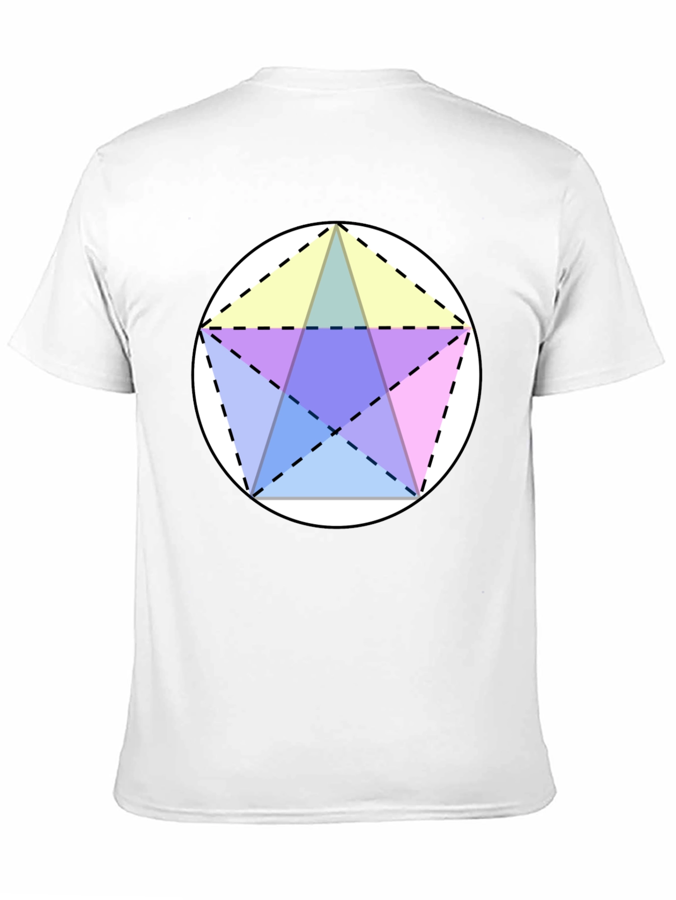 Geometric Star T-Shirt - Black