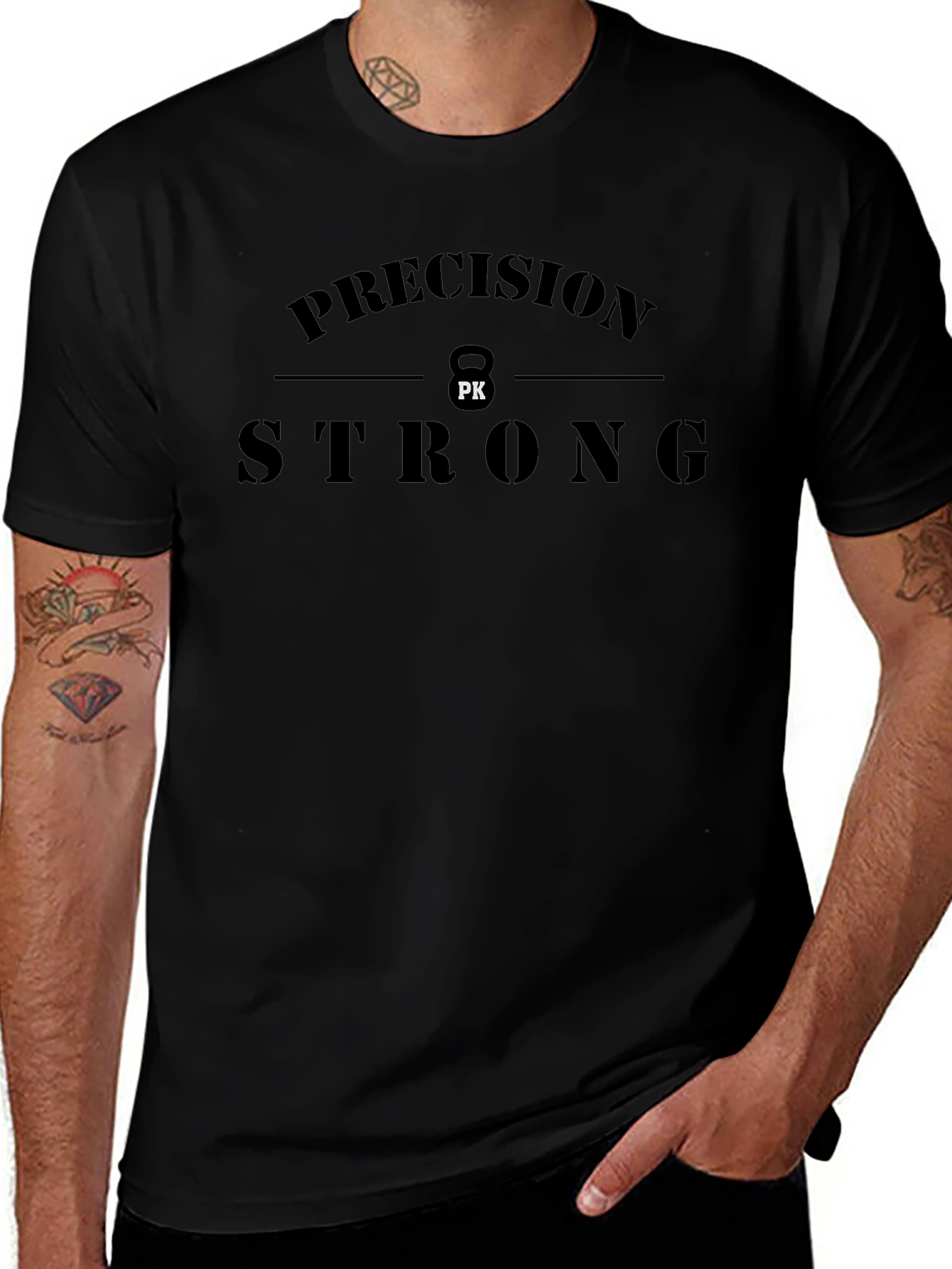 Precision Strong Black T-Shirt