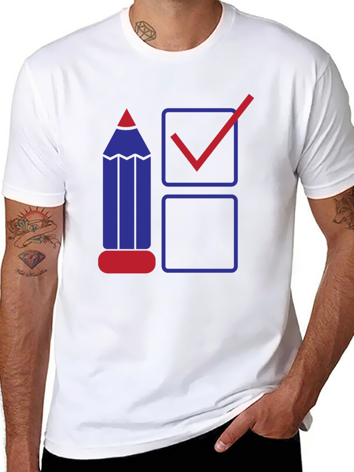 Vote with a Pencil Graphic Tee