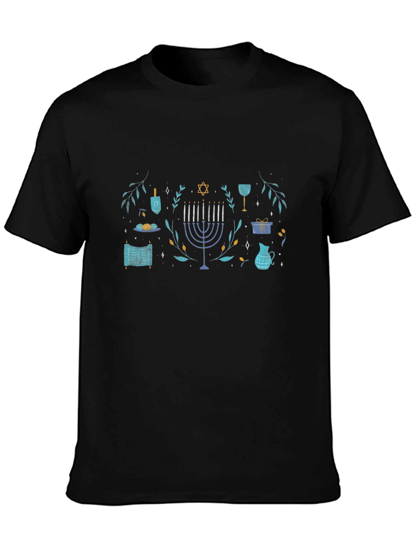 Hanukkah Celebration T-Shirt - Festive Holiday Design