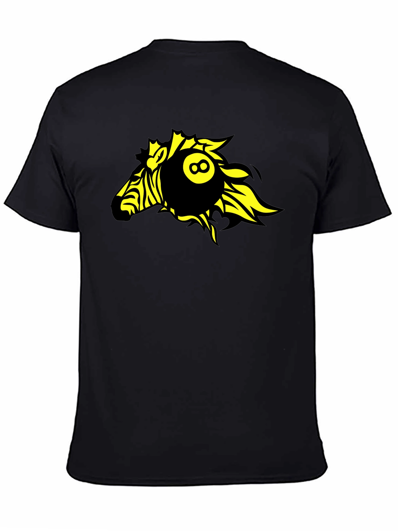 Zebra 8-Ball Graphic T-Shirt - Bold Design
