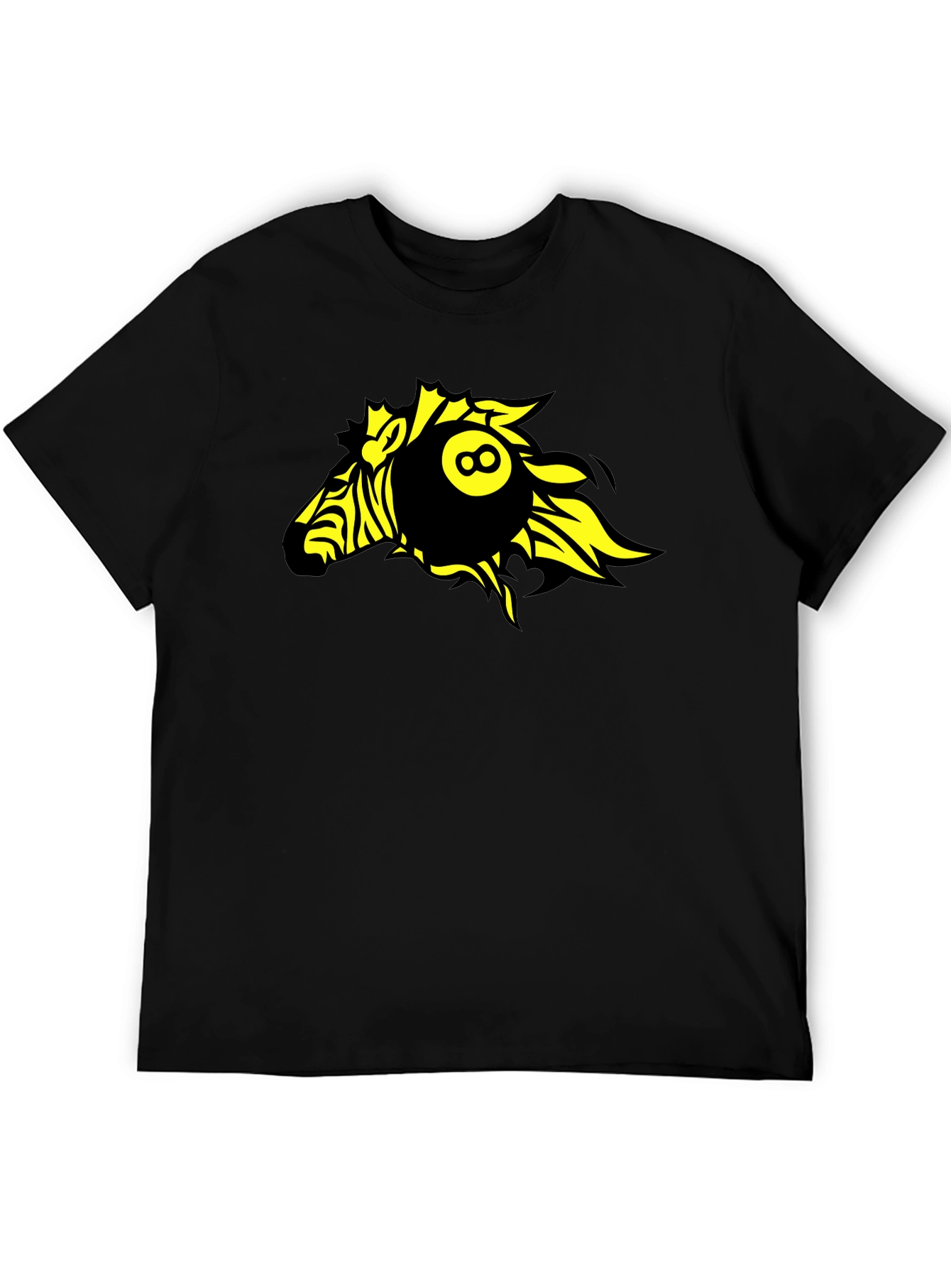 Zebra 8-Ball Graphic T-Shirt - Bold Design