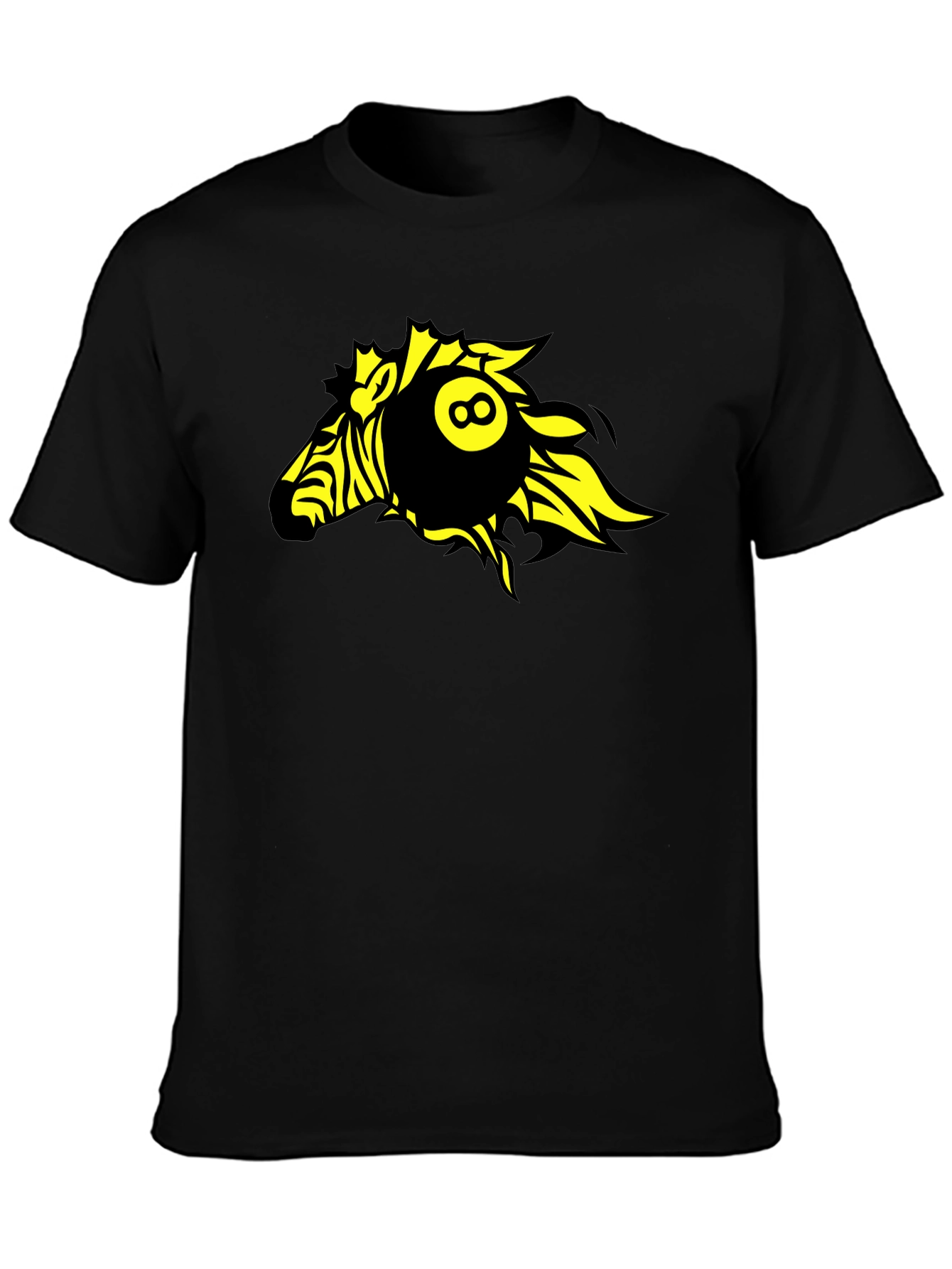 Zebra 8-Ball Graphic T-Shirt - Bold Design
