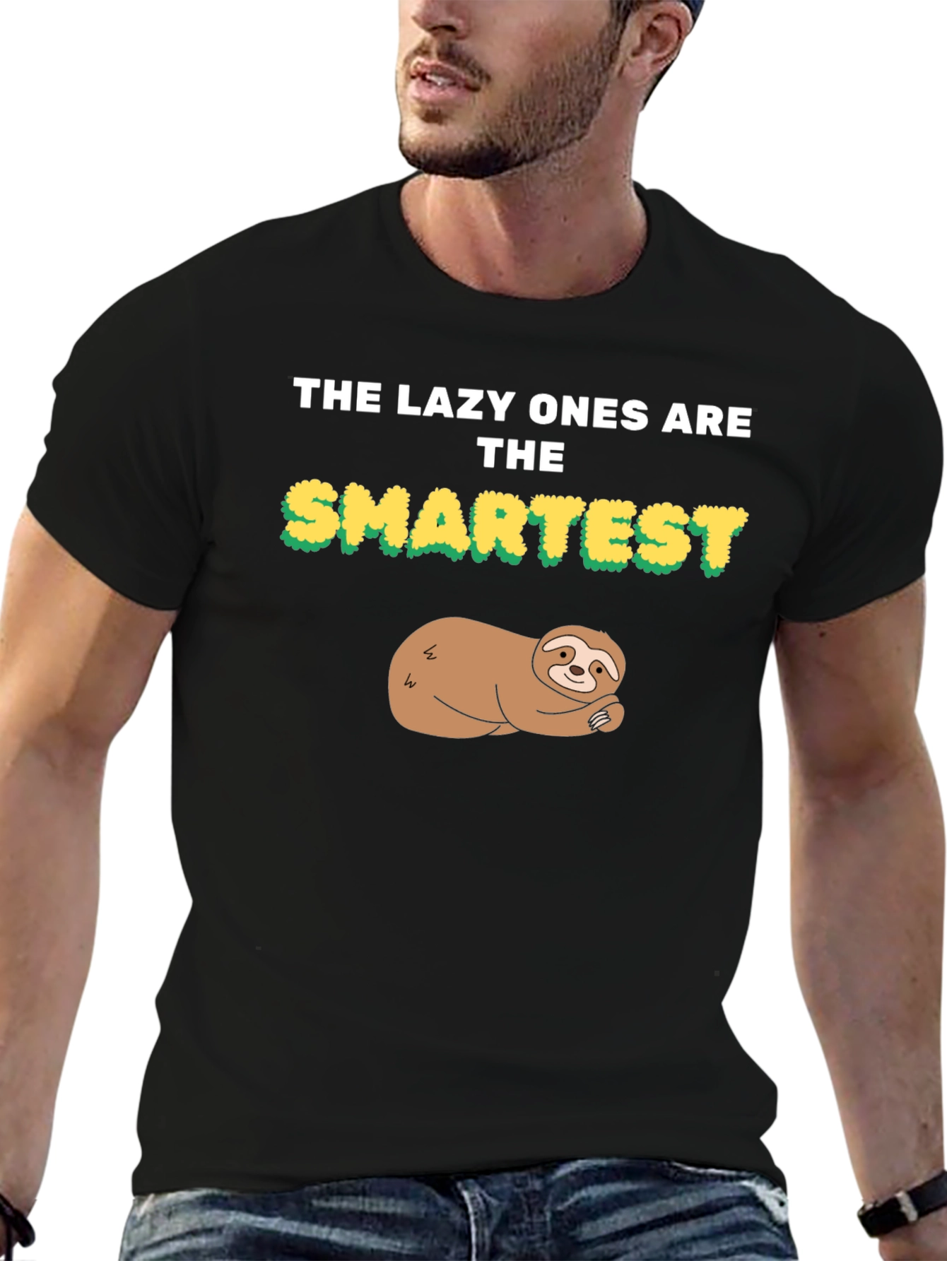 Lazy Ones Are the Smartest Sloth Graphic Tee