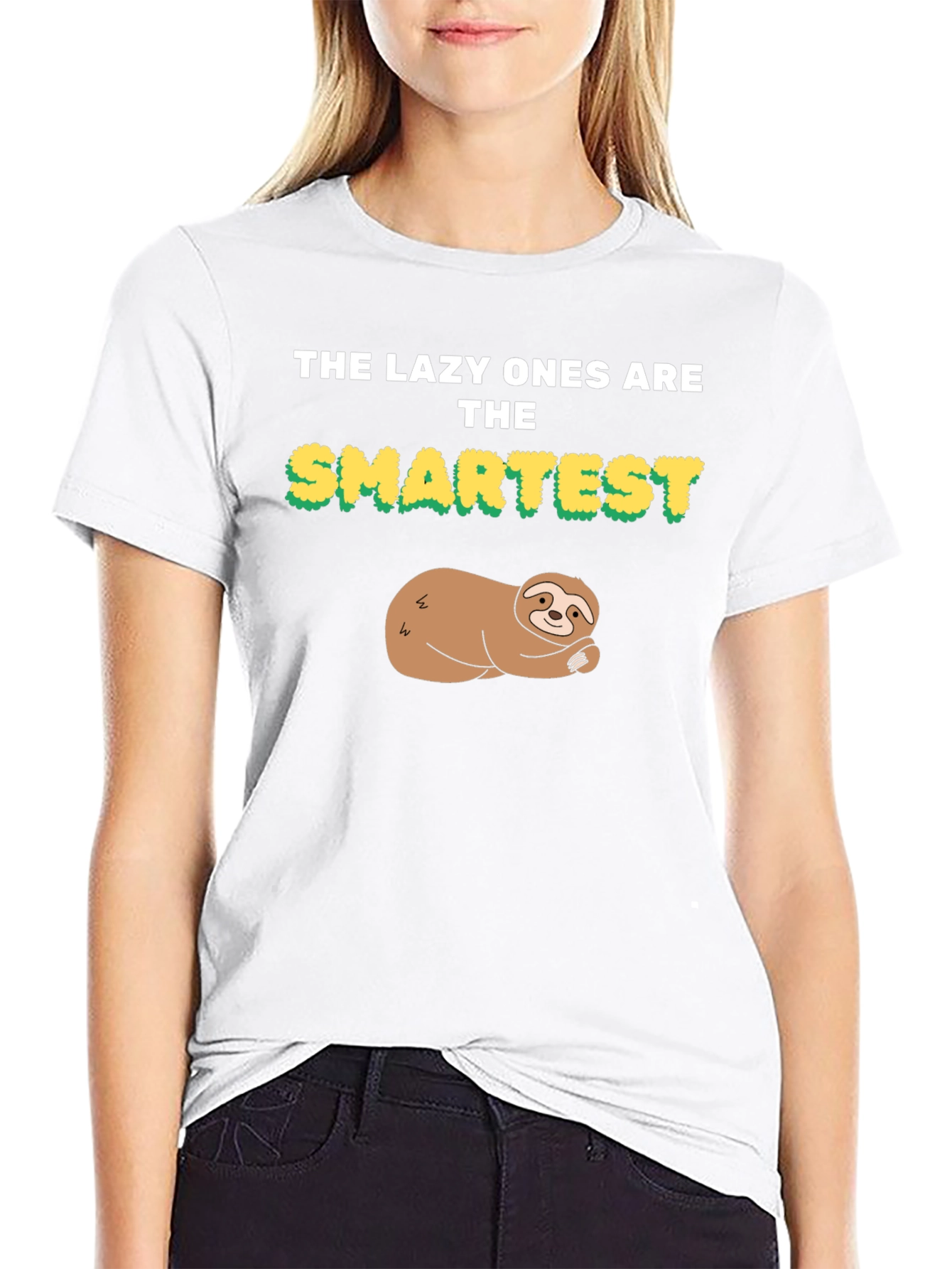 Lazy Ones Are the Smartest Sloth Graphic Tee