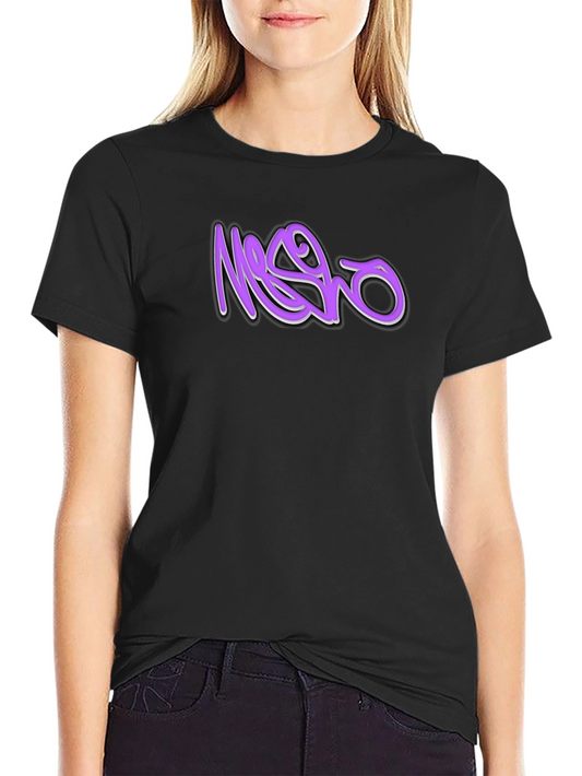 Black T-Shirt with Graffiti Style Graphic