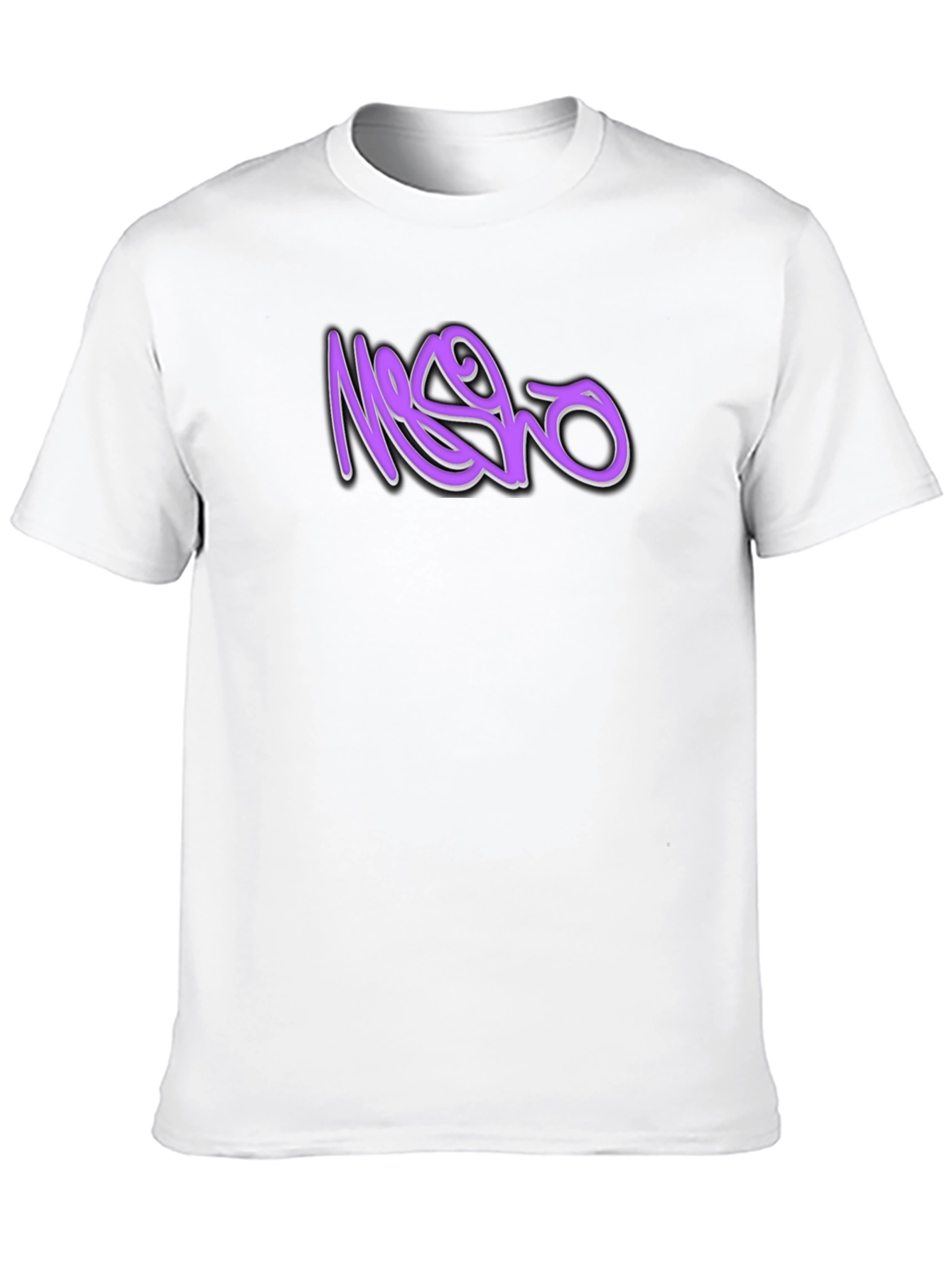 Black T-Shirt with Graffiti Style Graphic
