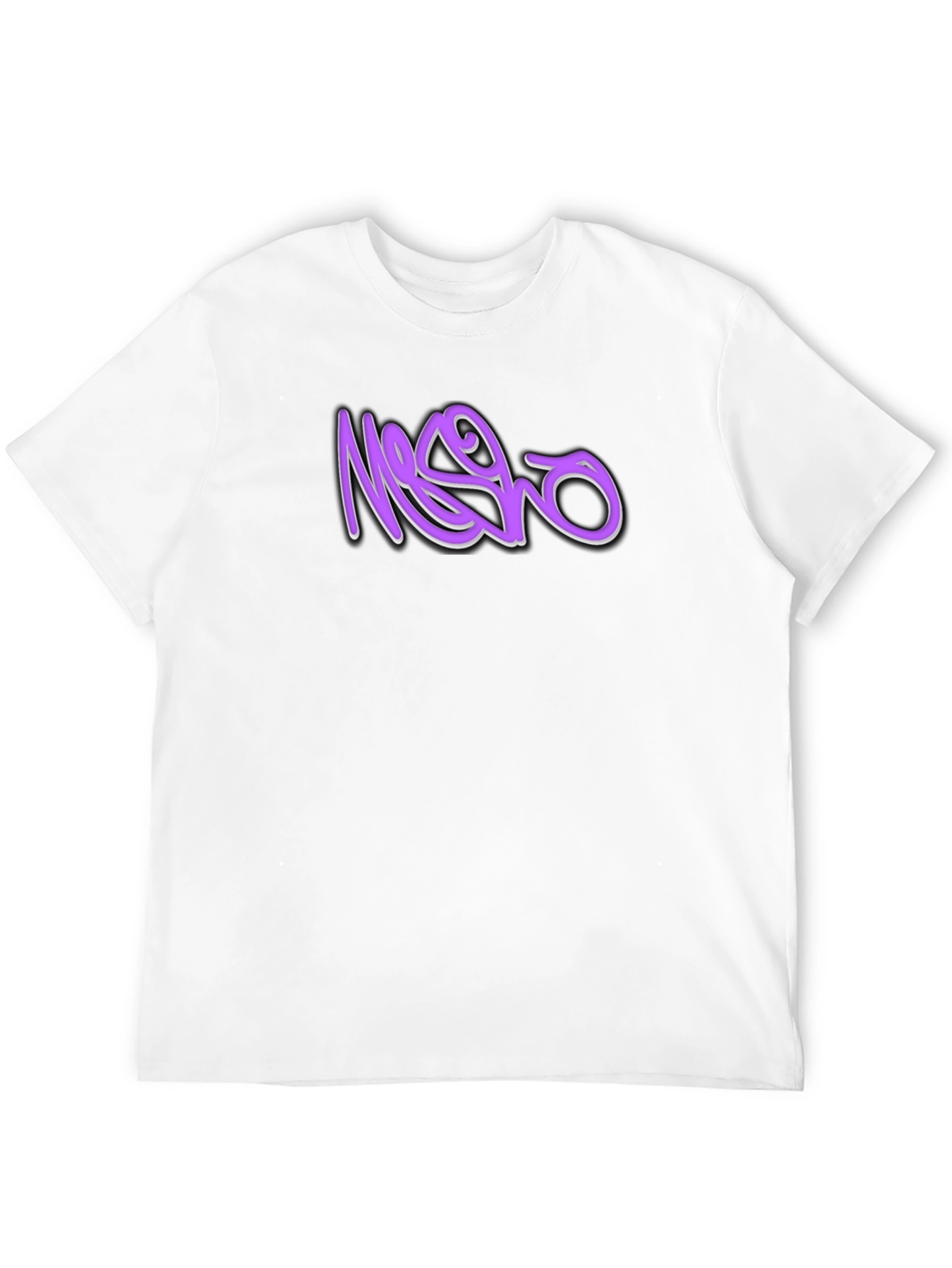 Black T-Shirt with Graffiti Style Graphic