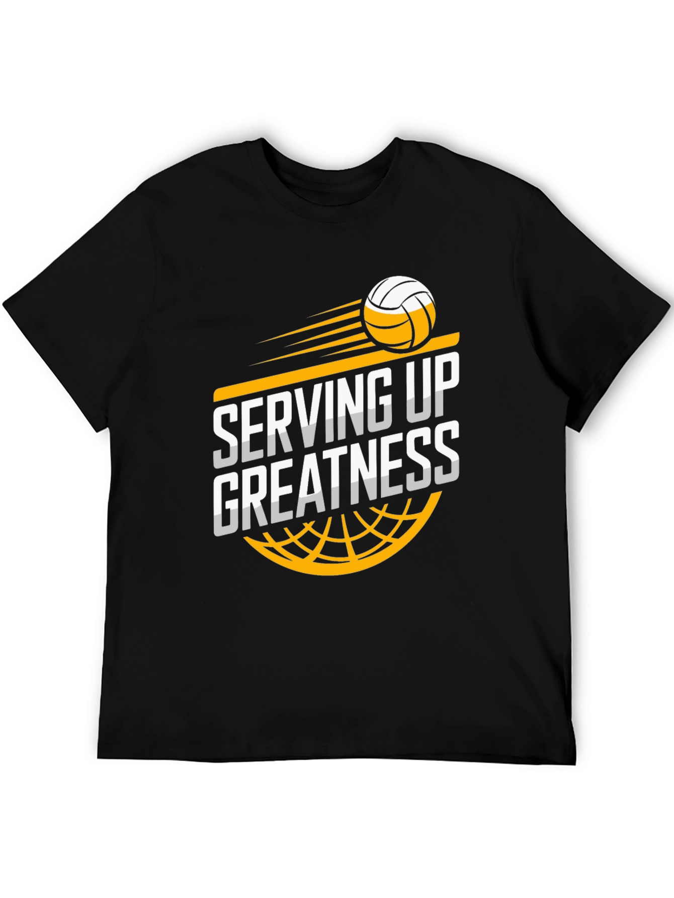 Serving Up Greatness Volleyball Graphic Tee