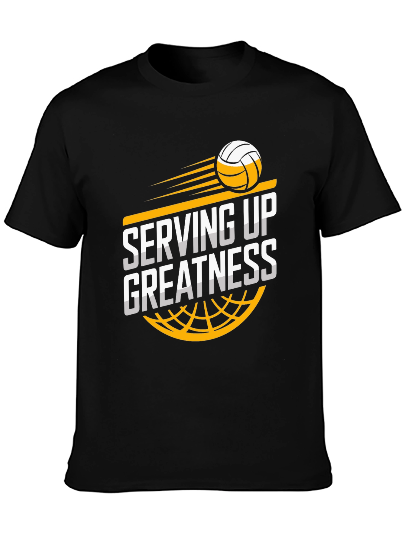 Serving Up Greatness Volleyball Graphic Tee