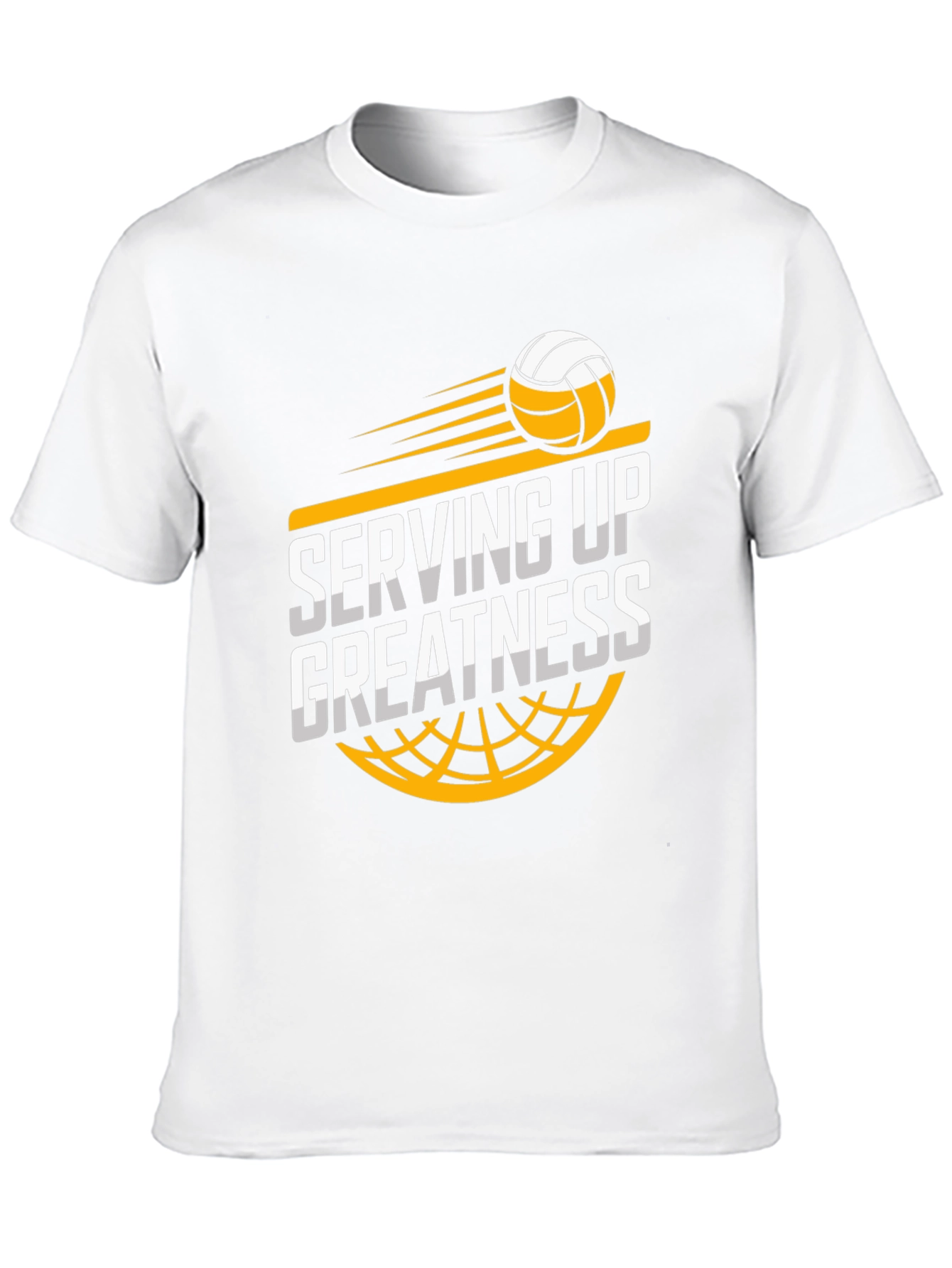 Serving Up Greatness Volleyball Graphic Tee