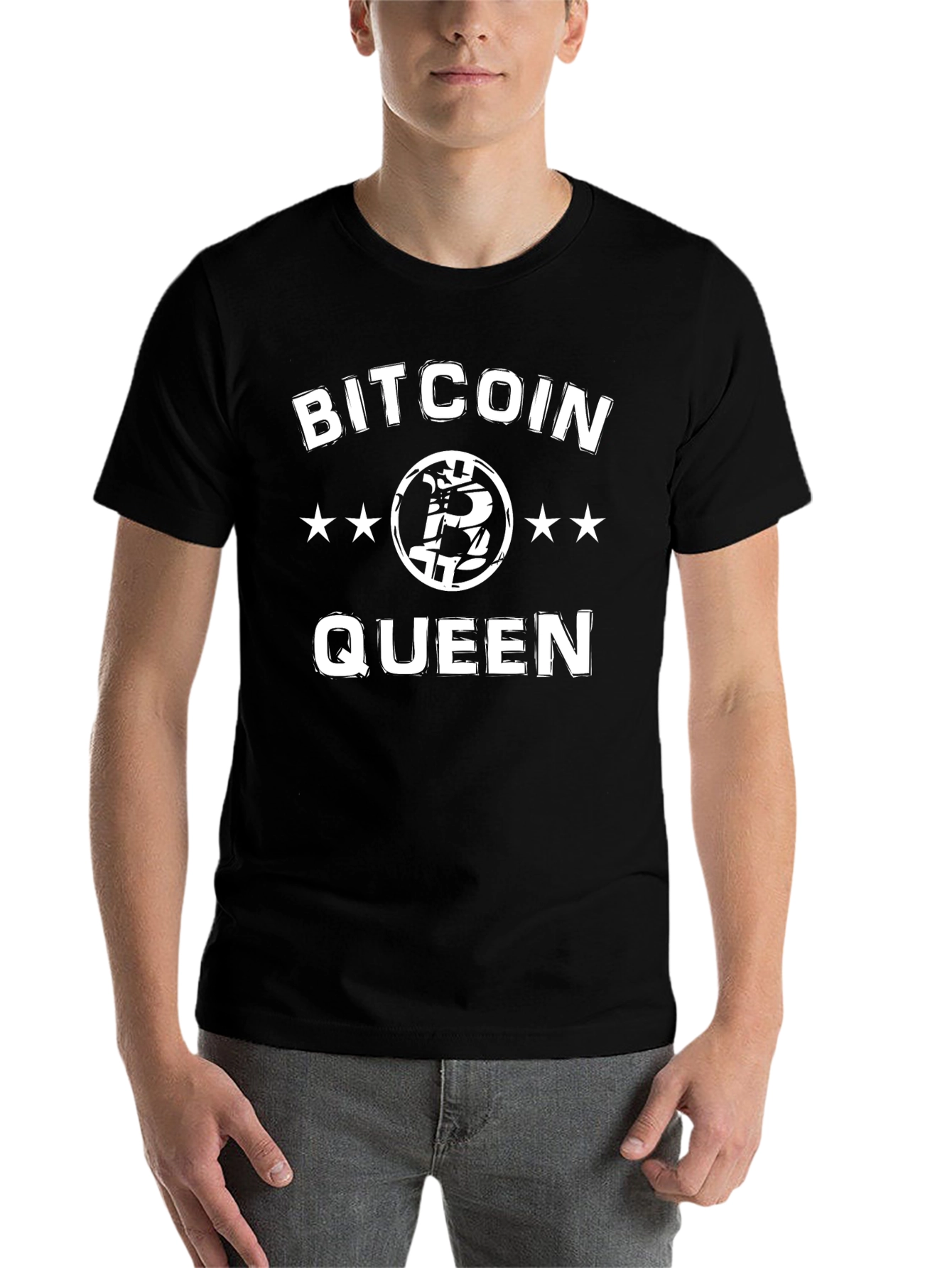 Bitcoin Queen Graphic T-Shirt - Crypto Fan Apparel