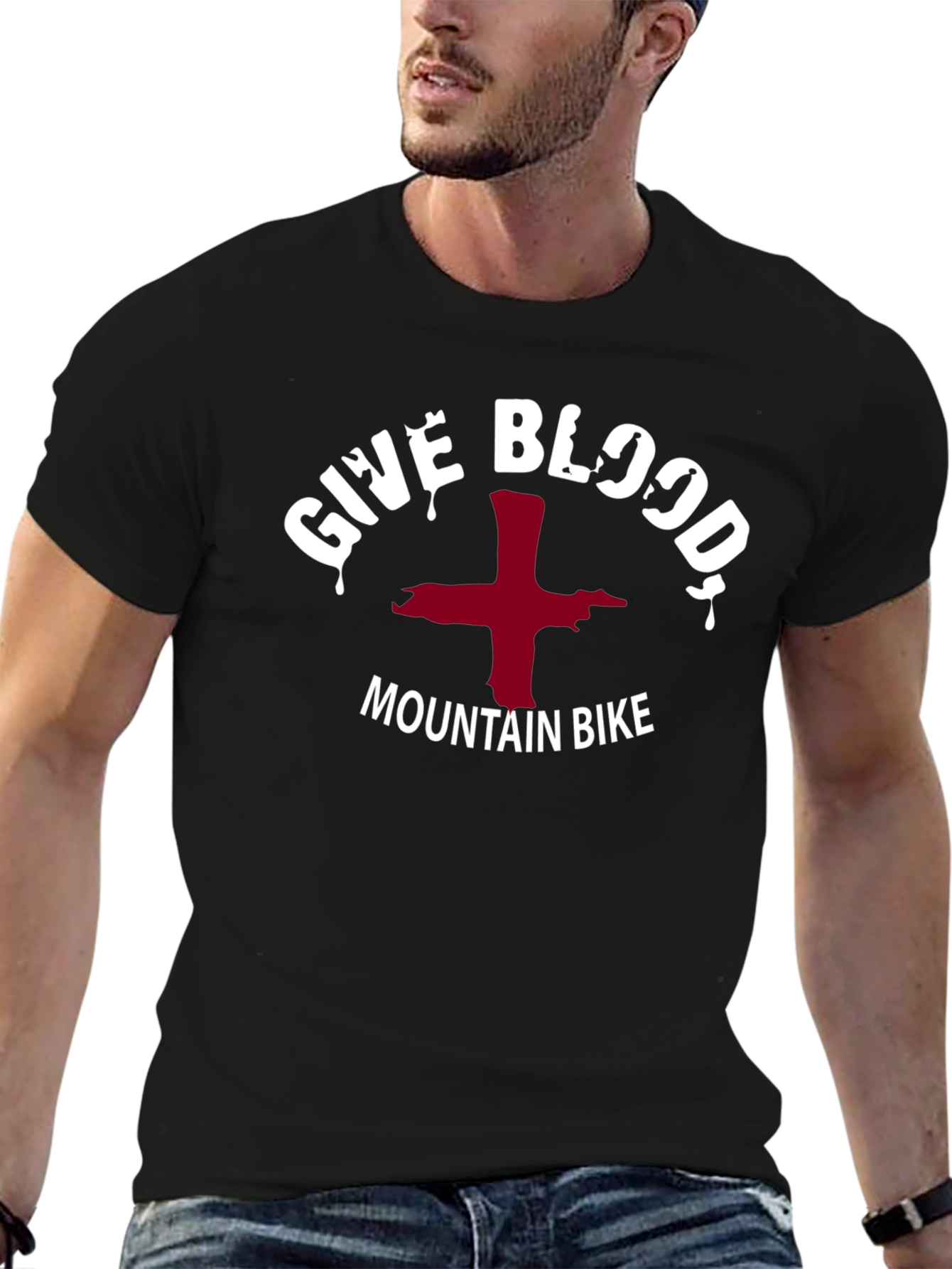 Give Blood Mountain Bike T-Shirt