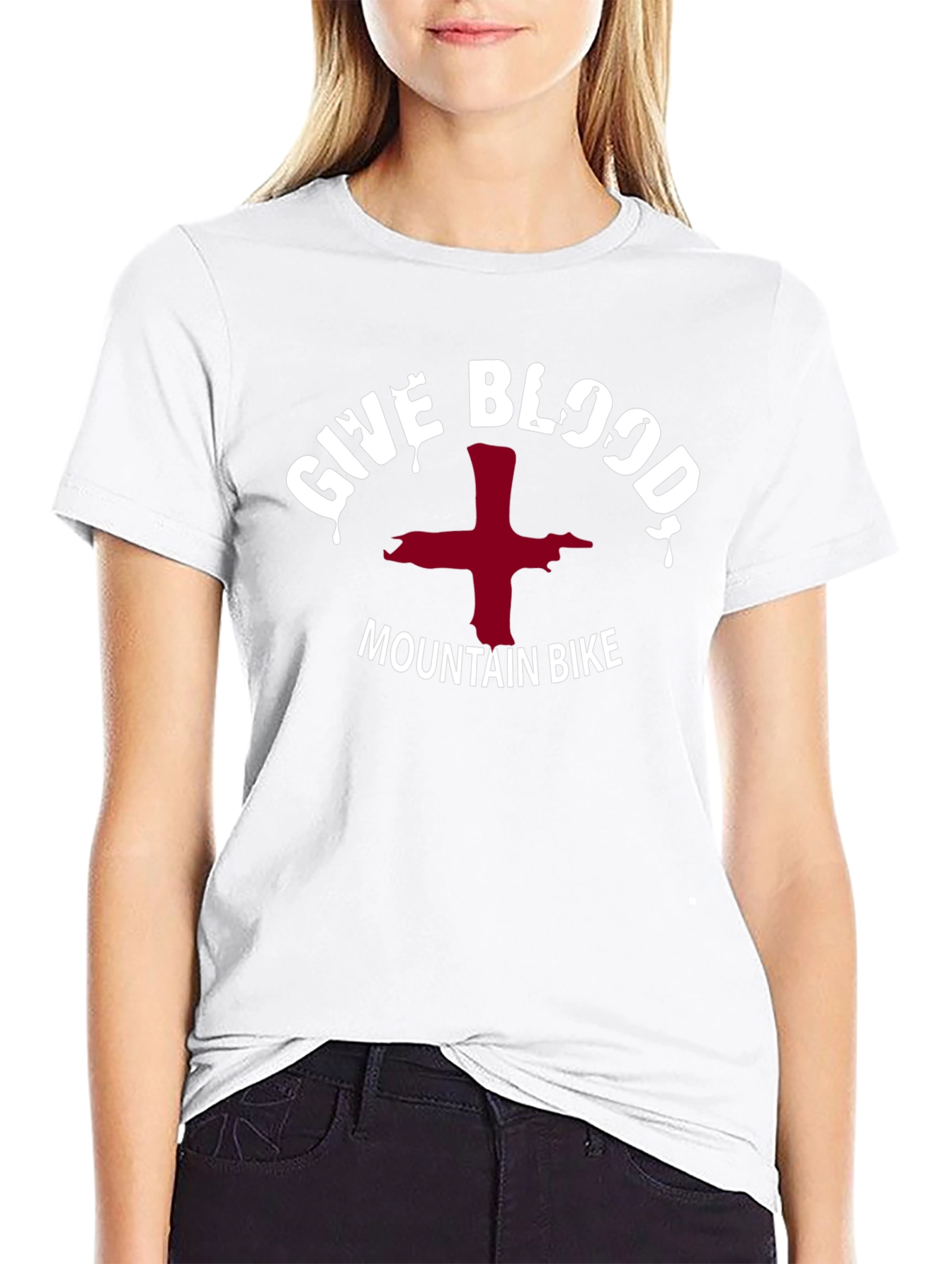 Give Blood Mountain Bike T-Shirt