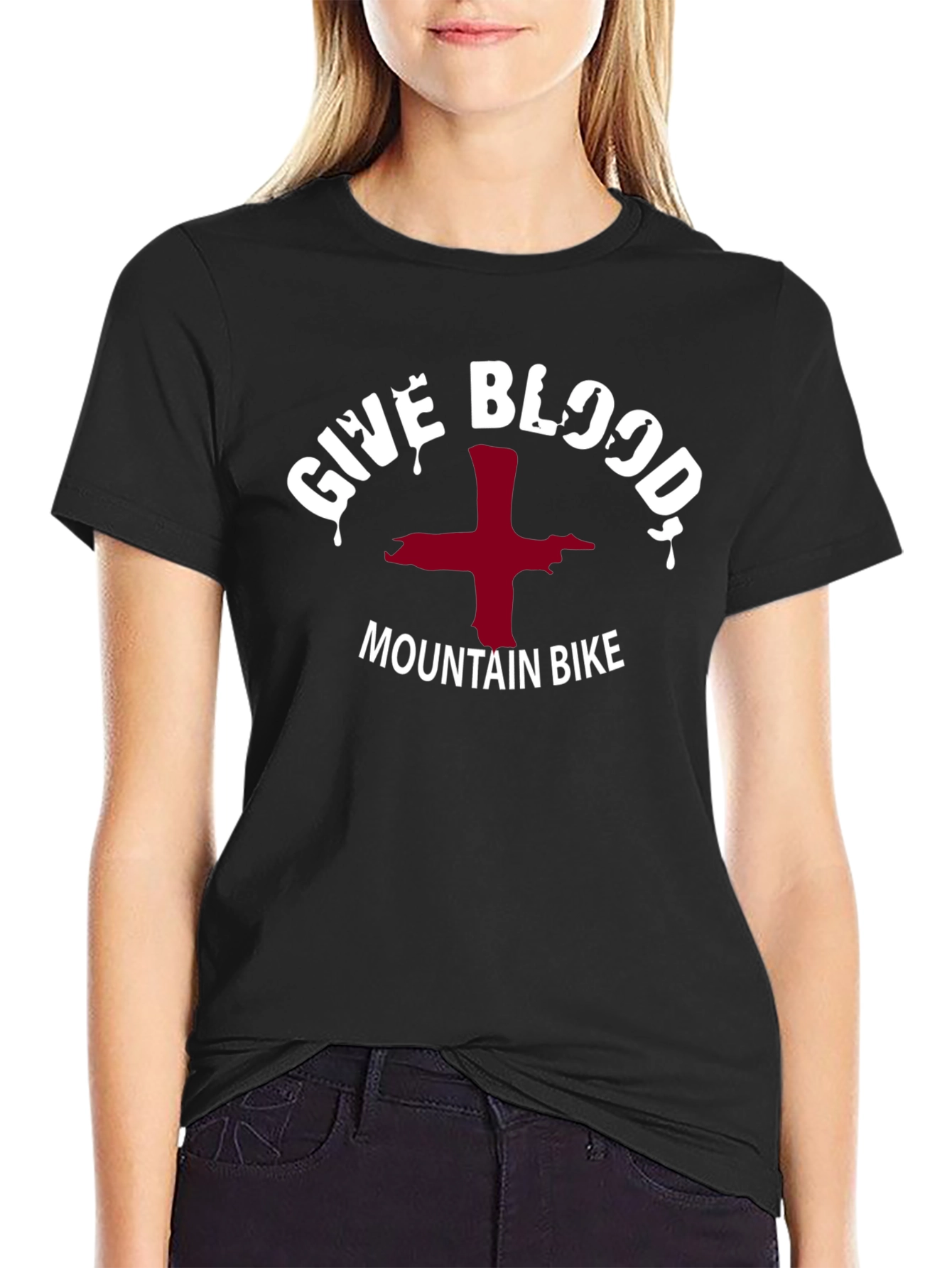 Give Blood Mountain Bike T-Shirt