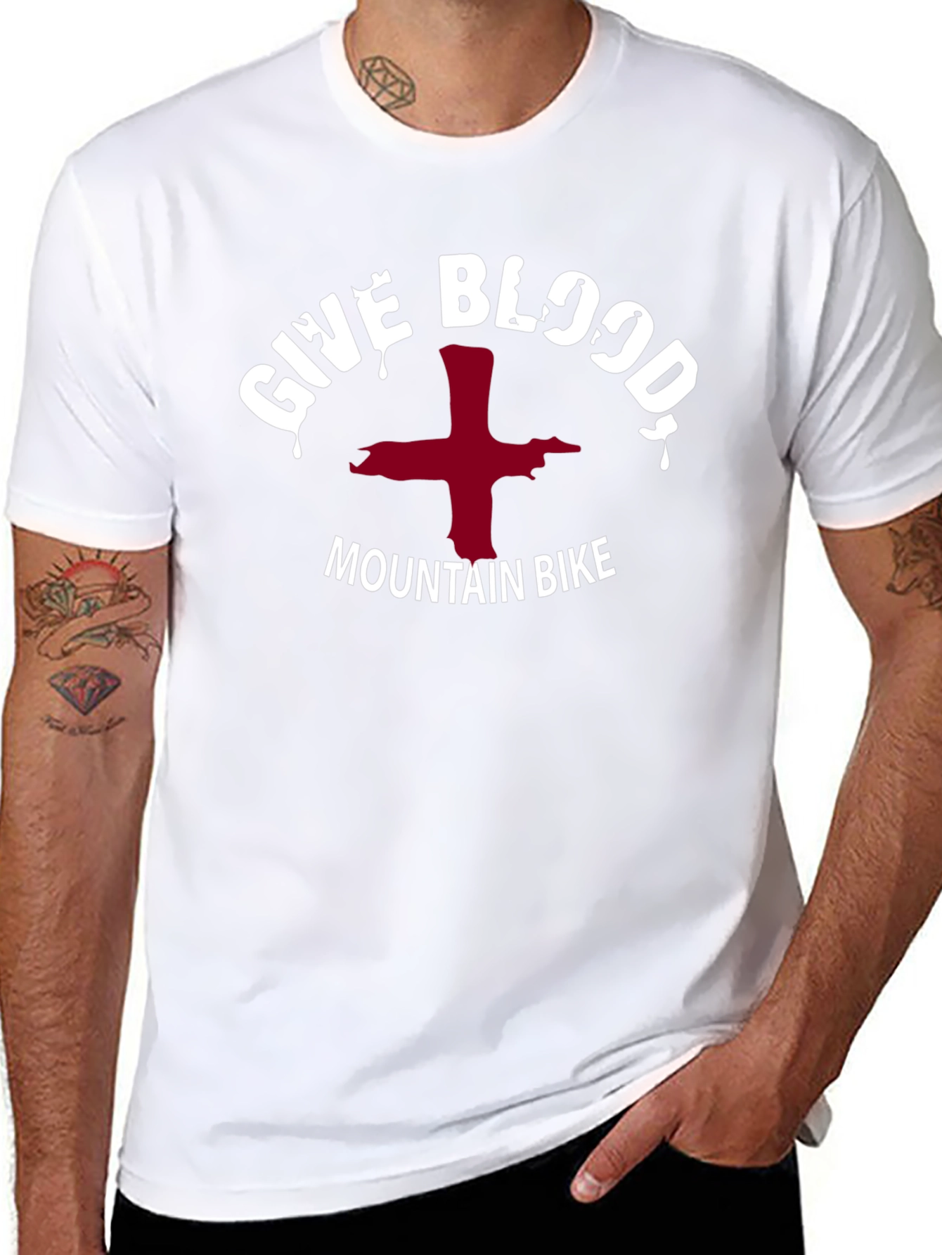 Give Blood Mountain Bike T-Shirt