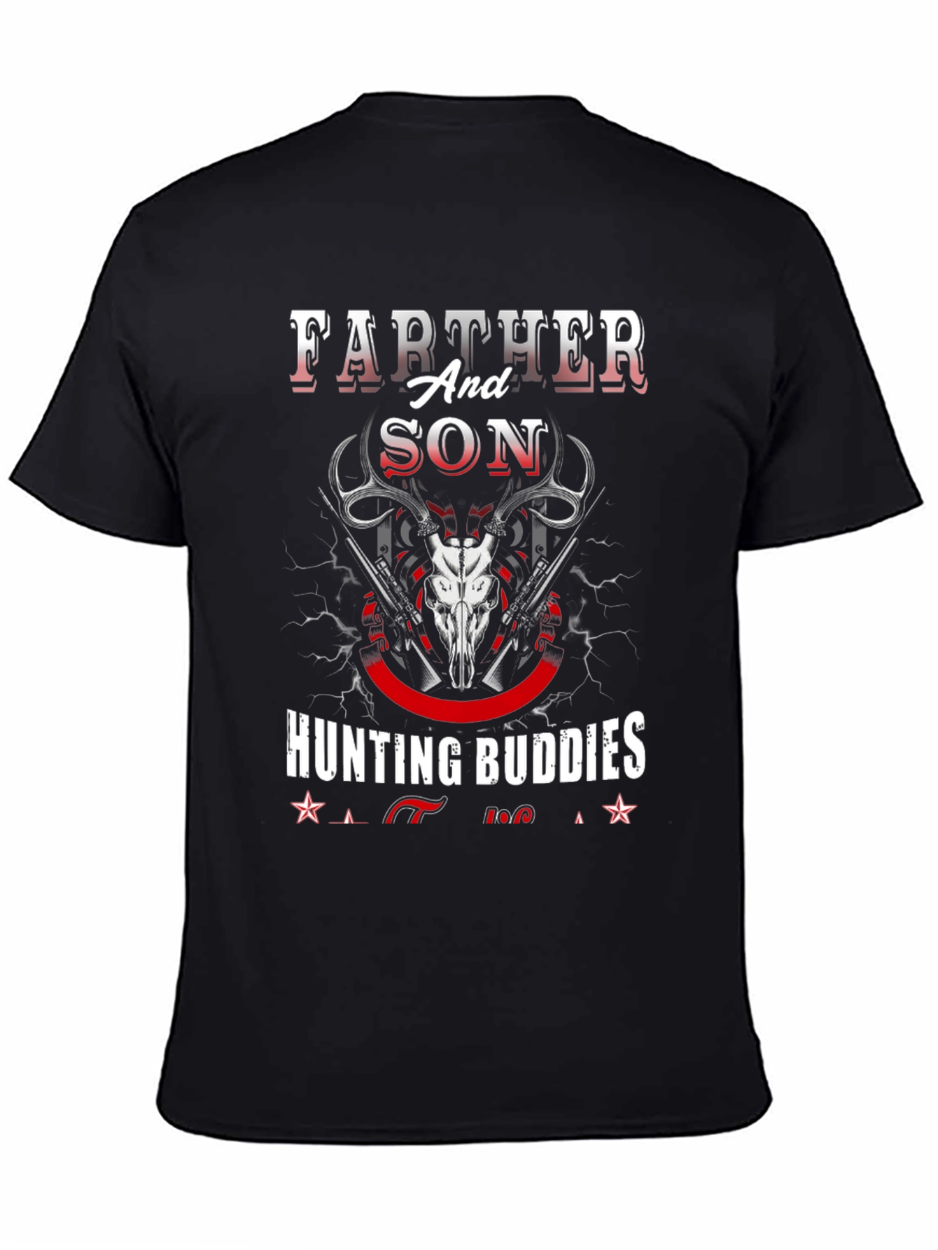 Father and Son Hunting Buddies Graphic Tee