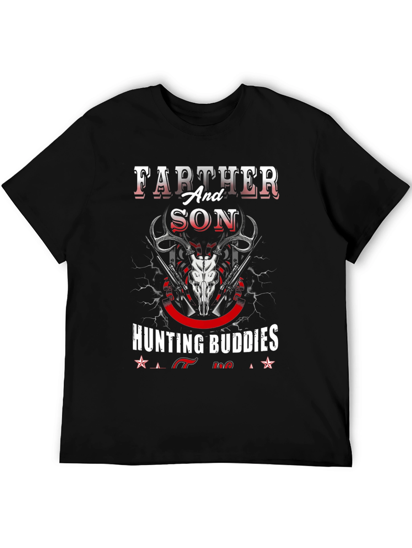 Father and Son Hunting Buddies Graphic Tee