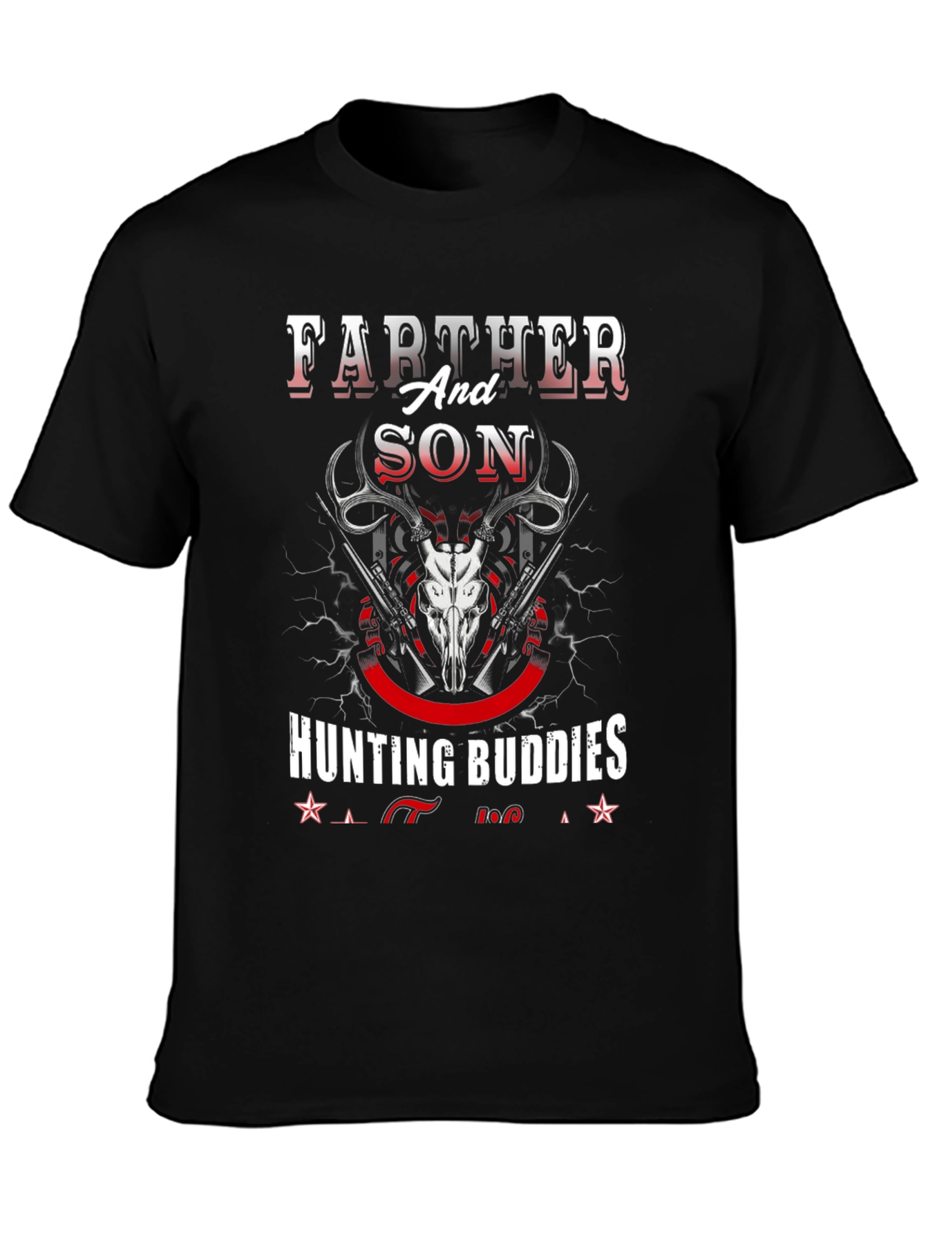Father and Son Hunting Buddies Graphic Tee