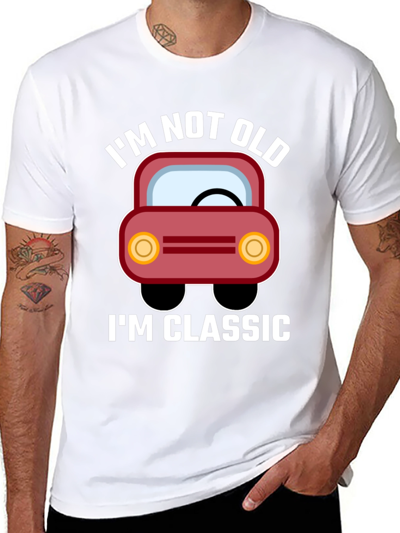 Im Not Old Im Classic Car Graphic Tee