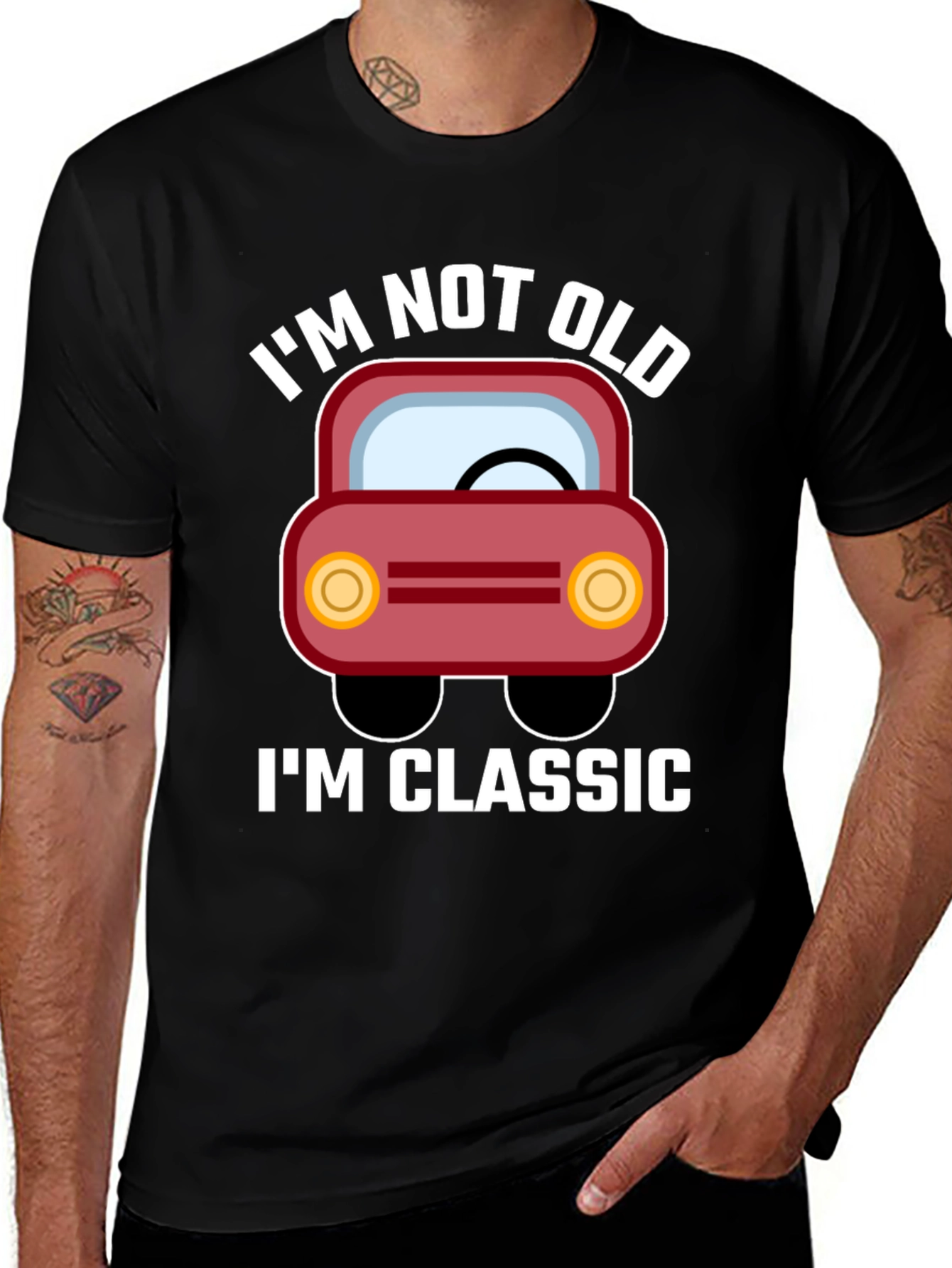 Im Not Old Im Classic Car Graphic Tee