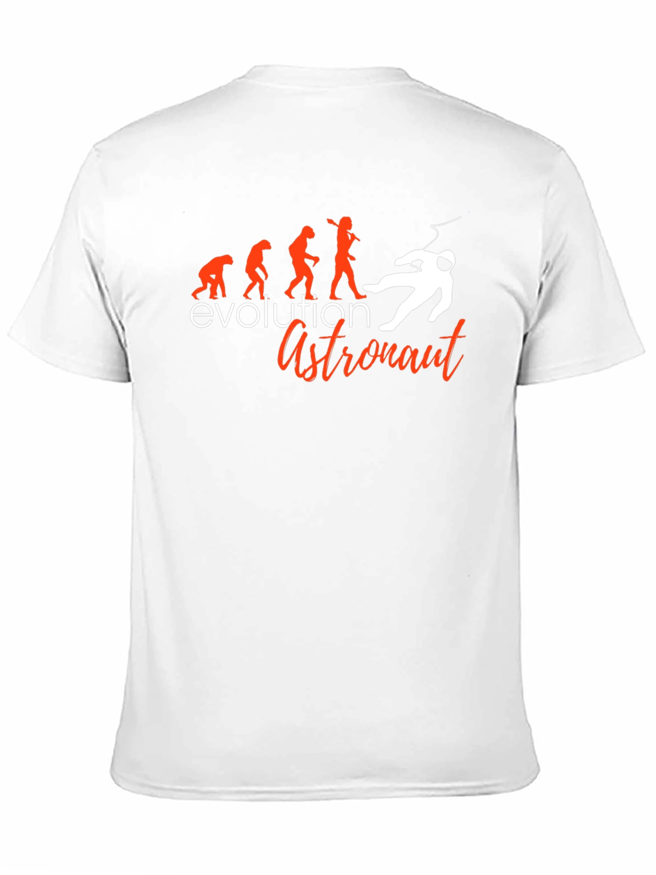 Evolution to Astronaut Graphic Tee - Black Cotton Blend