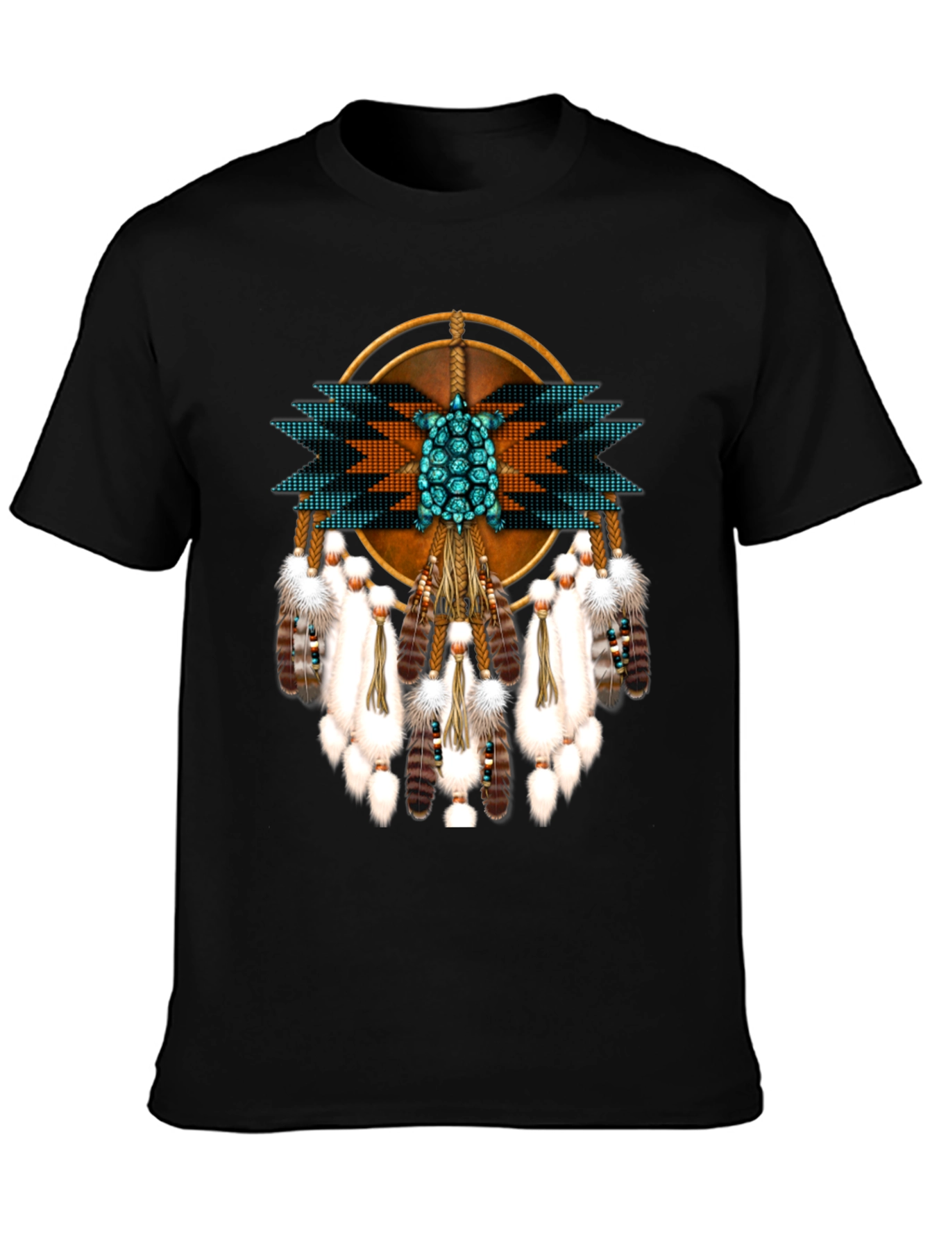 Native American Turtle Dreamcatcher Graphic Tee