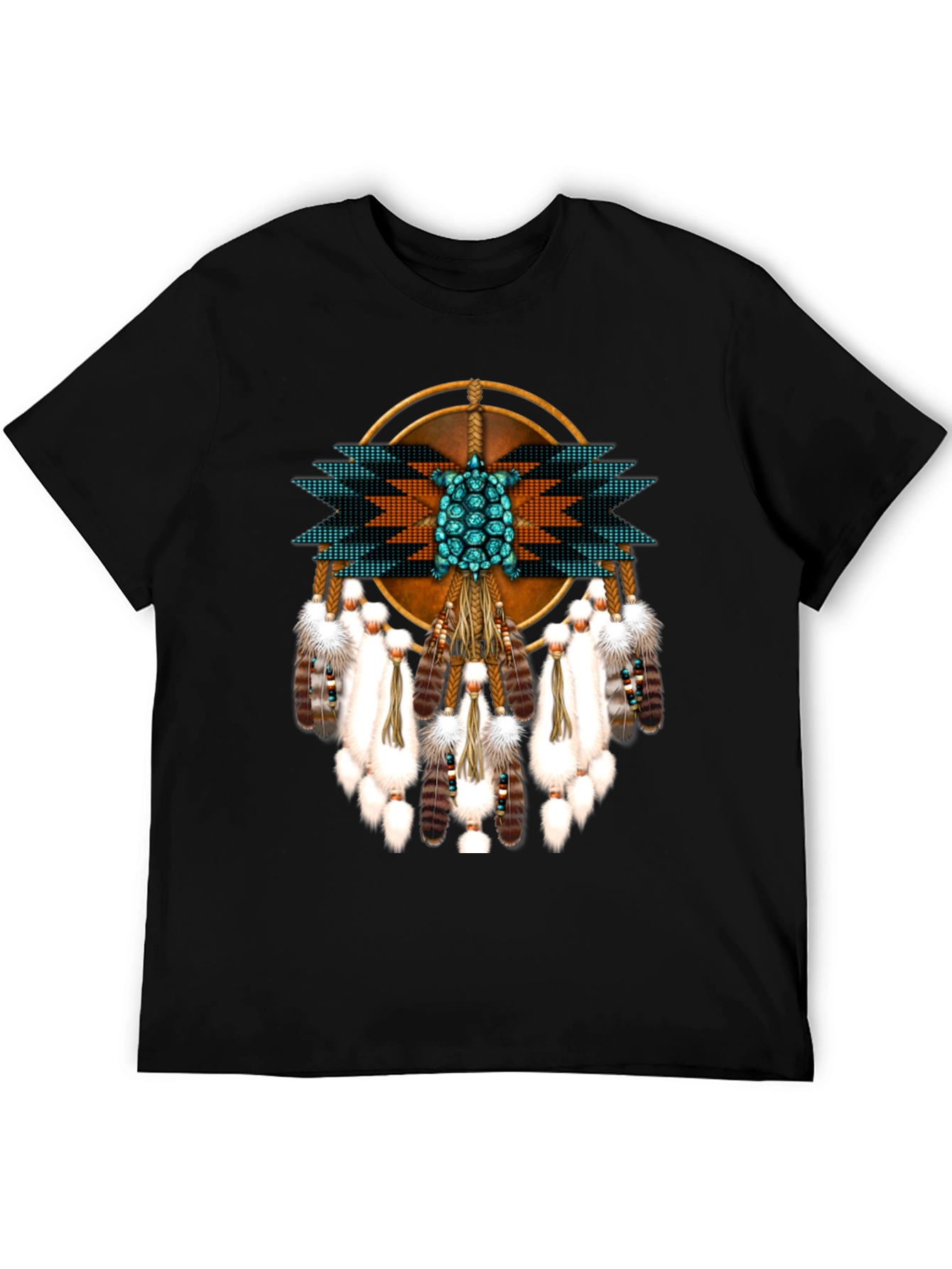 Native American Turtle Dreamcatcher Graphic Tee