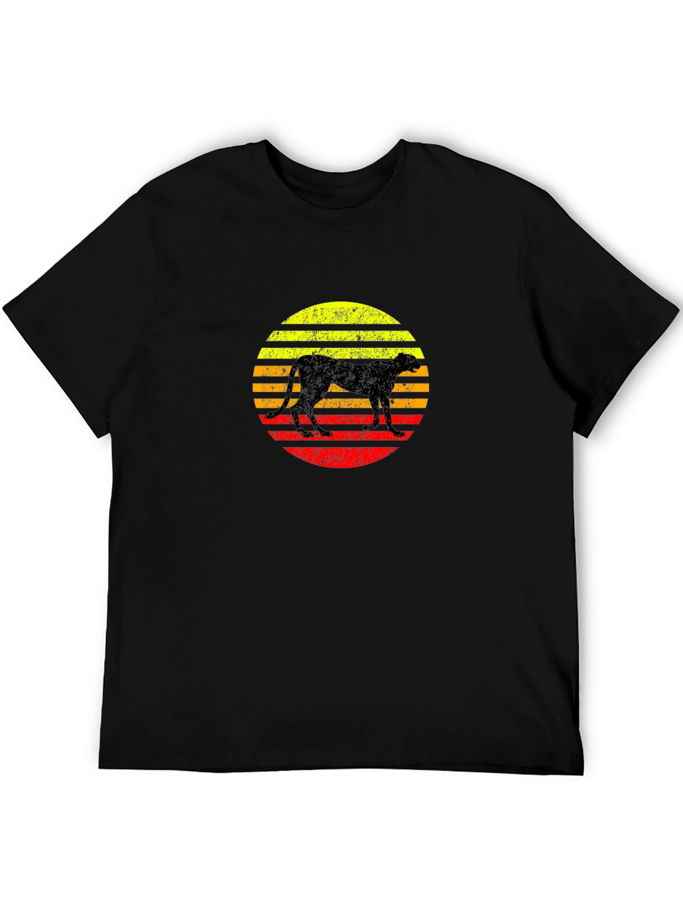Retro Cheetah Graphic T-Shirt